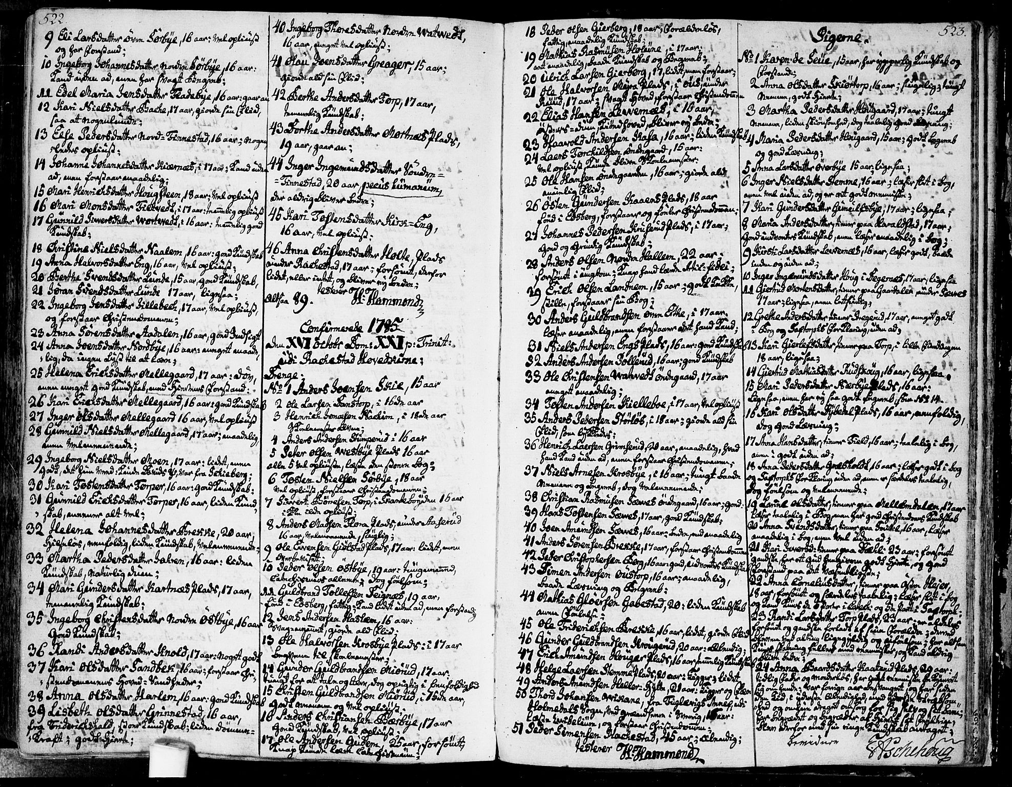 Rakkestad prestekontor Kirkebøker, SAO/A-2008/F/Fa/L0005: Parish register (official) no. I 5, 1784-1814, p. 522-523