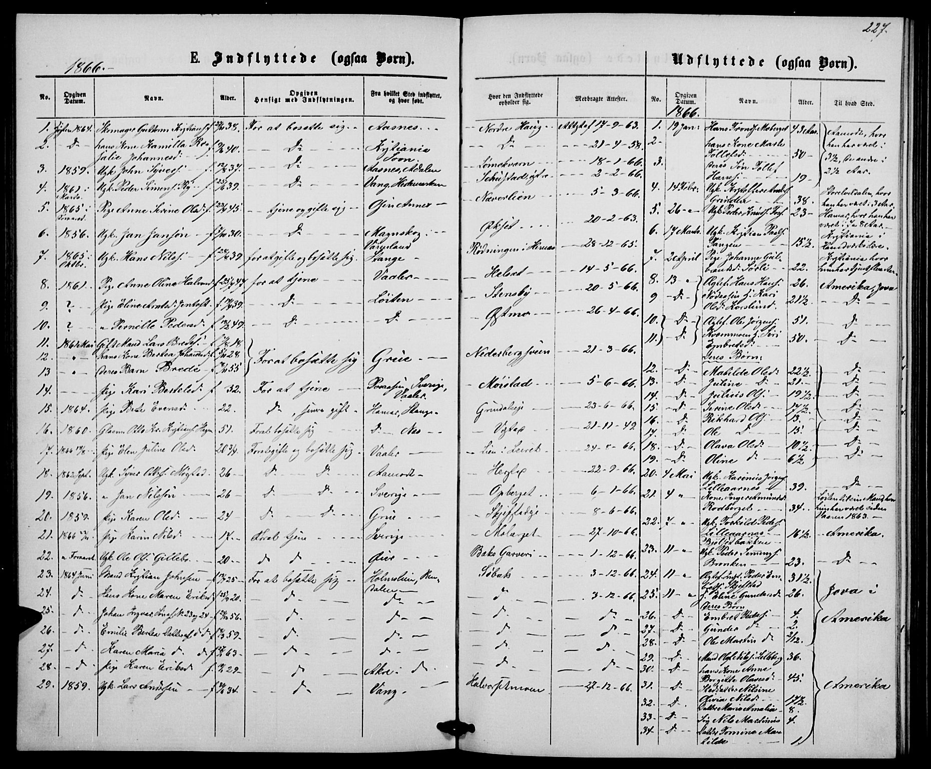 Elverum prestekontor, SAH/PREST-044/H/Ha/Hab/L0004: Parish register (copy) no. 4, 1866-1874, p. 227