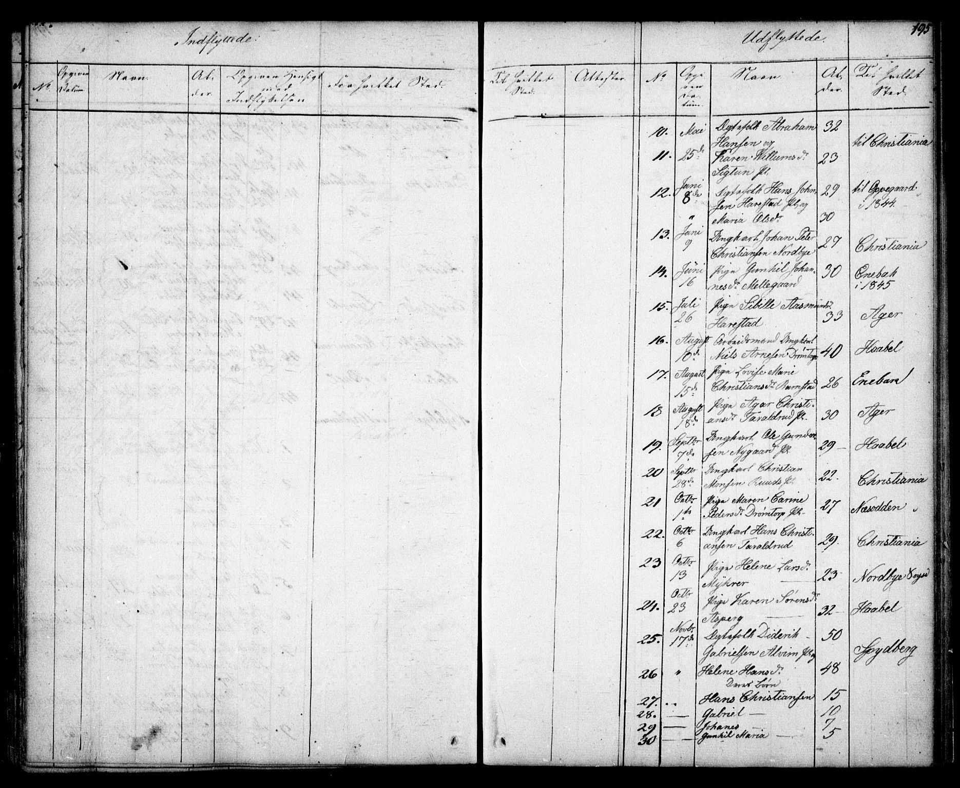 Kråkstad prestekontor Kirkebøker, AV/SAO-A-10125a/F/Fa/L0005: Parish register (official) no. I 5, 1837-1847, p. 195