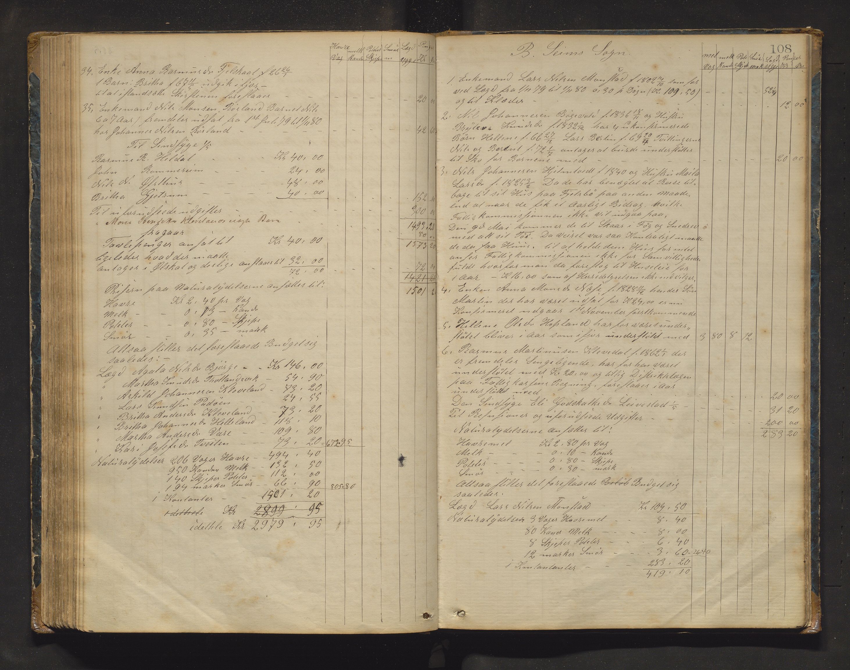 Hosanger kommune. Formannskapet, IKAH/1253a-021/A/Aa/L0002: Møtebok for Hosanger formannskap, heradsstyre og Seim soknestyre, 1867-1881, p. 108