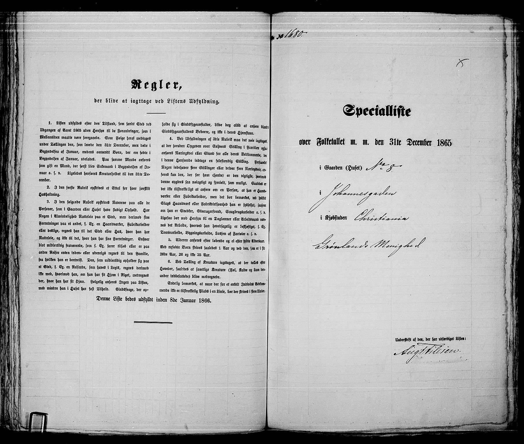 RA, 1865 census for Kristiania, 1865, p. 3798