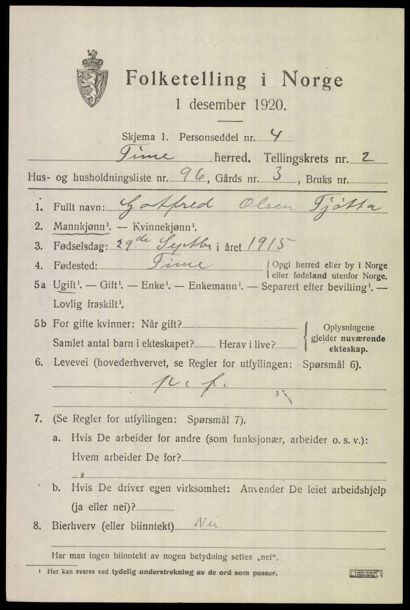 SAST, 1920 census for Time, 1920, p. 3921