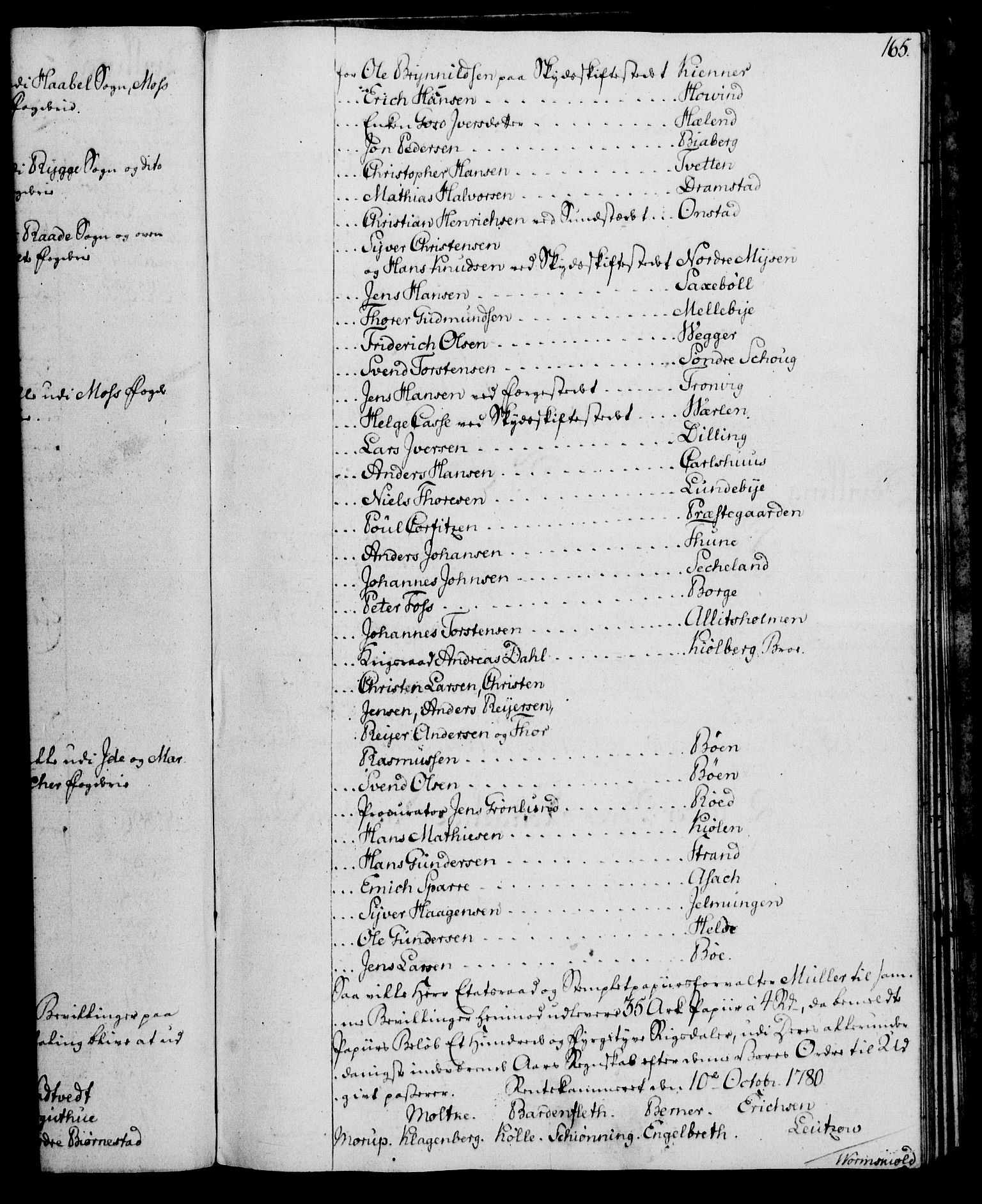 Rentekammeret, Kammerkanselliet, AV/RA-EA-3111/G/Gg/Gga/L0011: Norsk ekspedisjonsprotokoll med register (merket RK 53.11), 1779-1781, p. 165