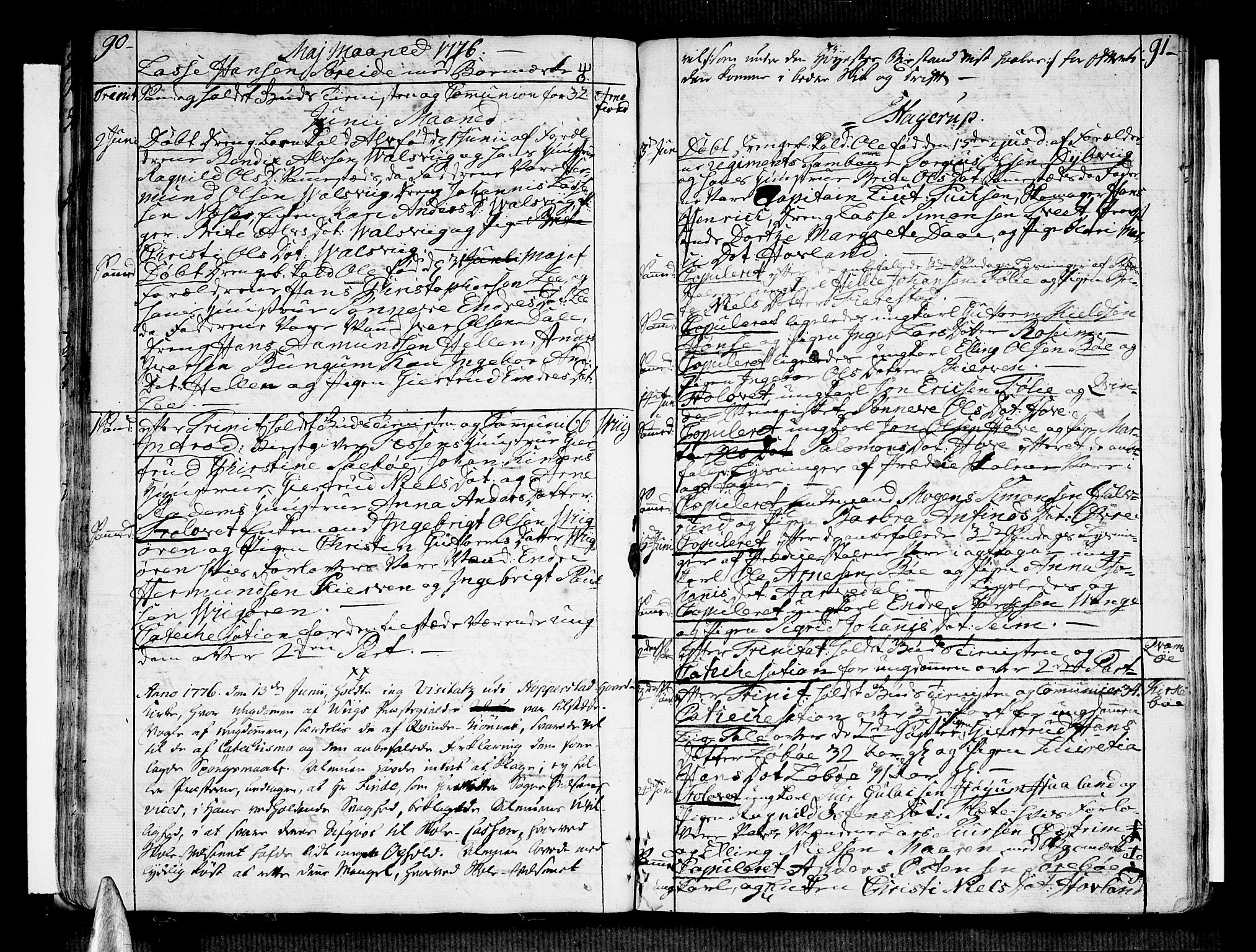 Vik sokneprestembete, AV/SAB-A-81501/H/Haa/Haaa/L0004: Parish register (official) no. A 4, 1772-1783, p. 90-91