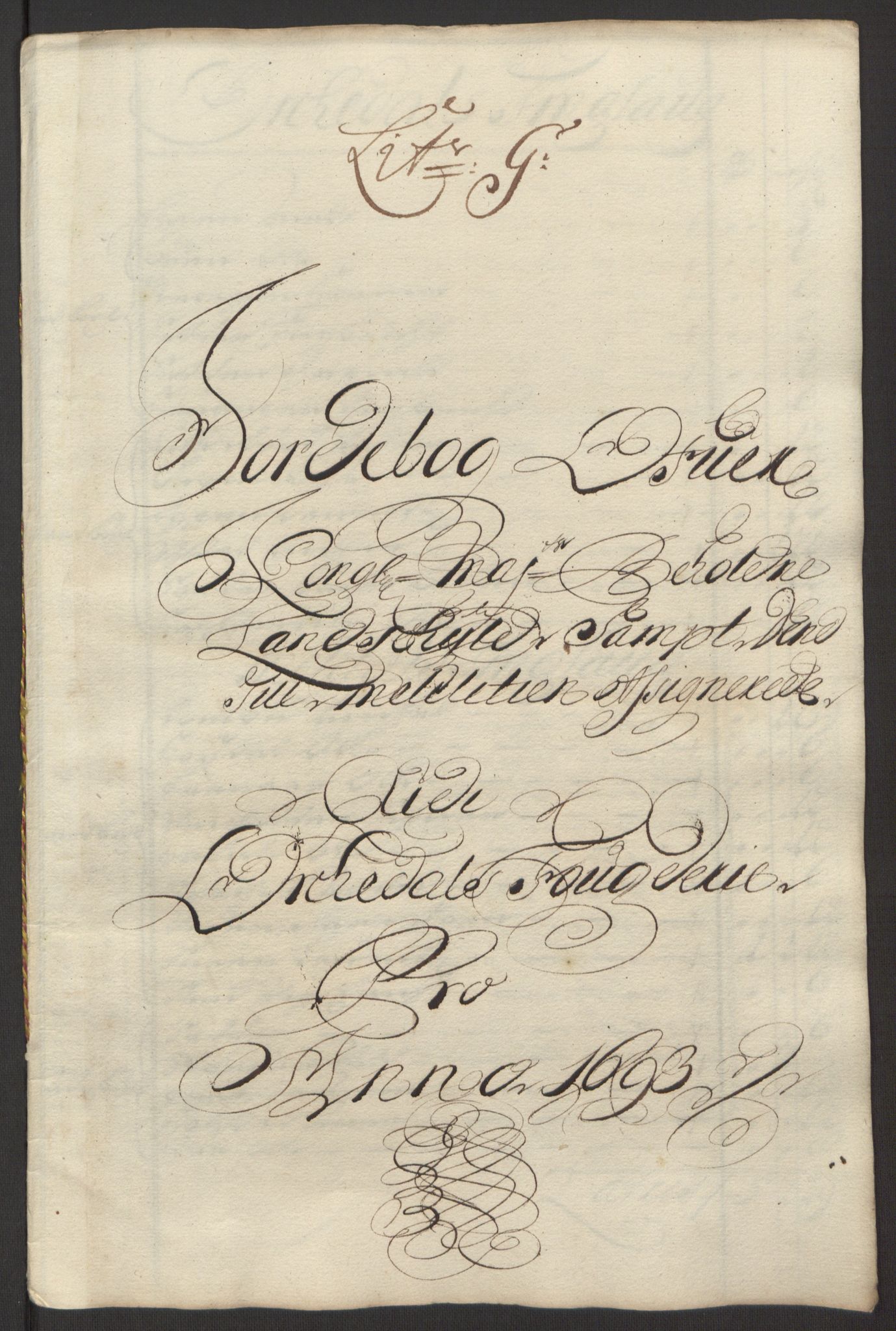 Rentekammeret inntil 1814, Reviderte regnskaper, Fogderegnskap, RA/EA-4092/R58/L3938: Fogderegnskap Orkdal, 1693, p. 128