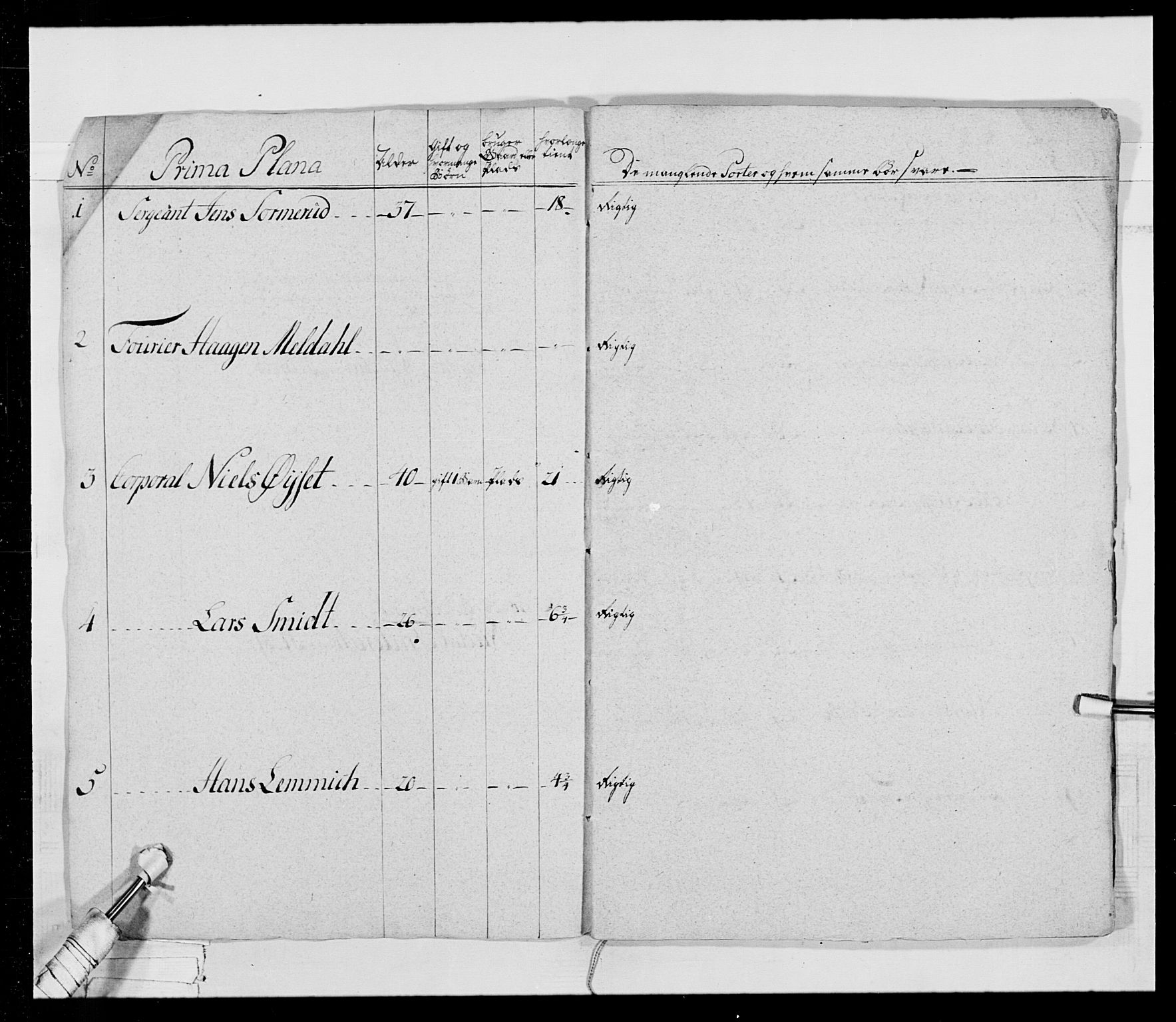 Generalitets- og kommissariatskollegiet, Det kongelige norske kommissariatskollegium, AV/RA-EA-5420/E/Eh/L0025: Skiløperkompaniene, 1766-1803, p. 106