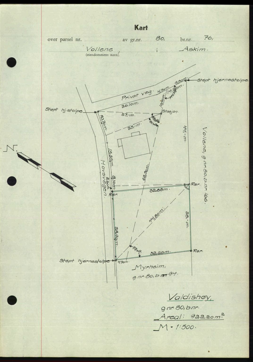 Rakkestad sorenskriveri, AV/SAO-A-10686/G/Gb/Gba/Gbab/L0012a: Mortgage book no. A12 I, 1945-1946, Diary no: : 346/1946