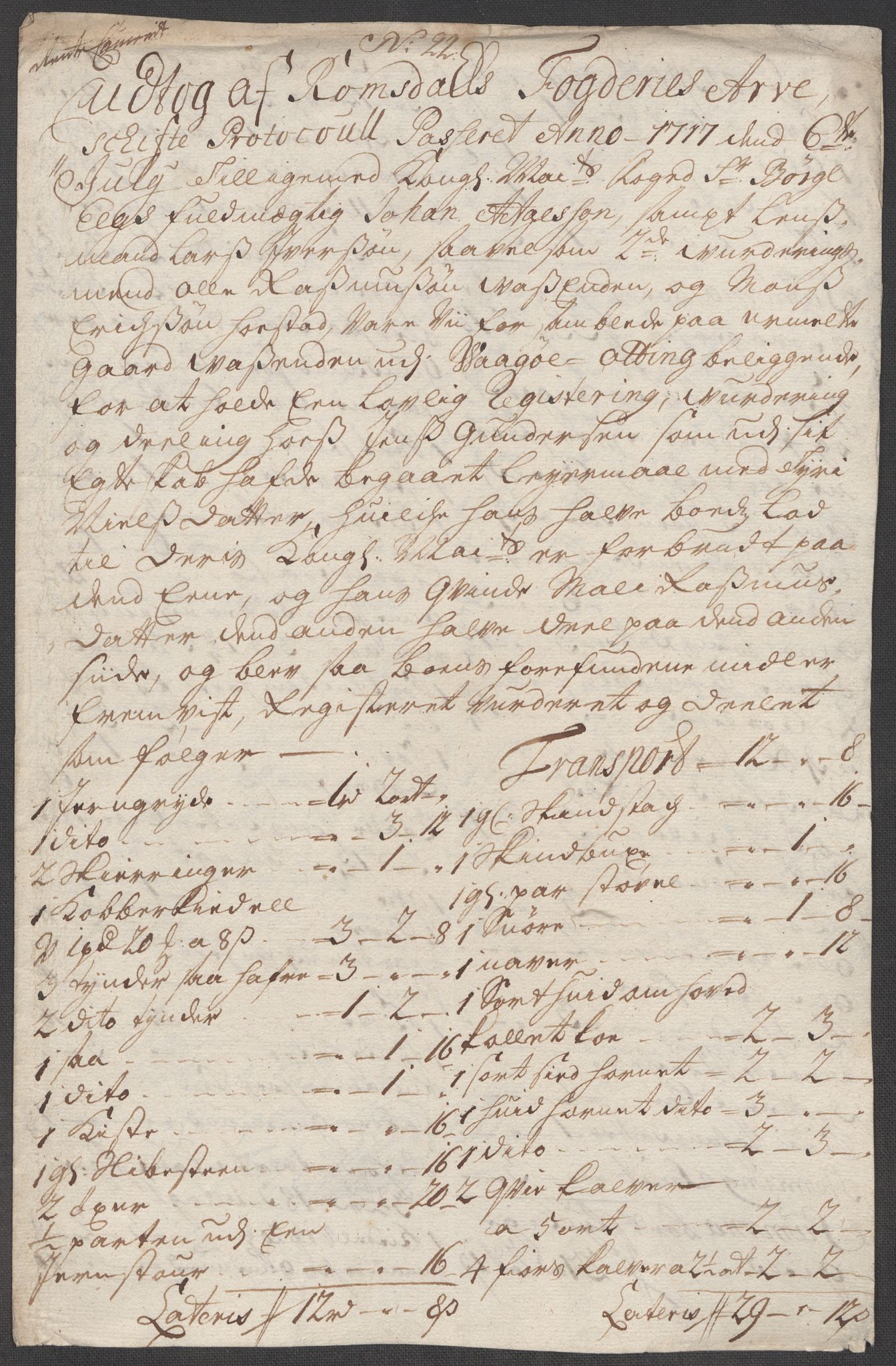 Rentekammeret inntil 1814, Reviderte regnskaper, Fogderegnskap, RA/EA-4092/R55/L3664: Fogderegnskap Romsdal, 1717, p. 192