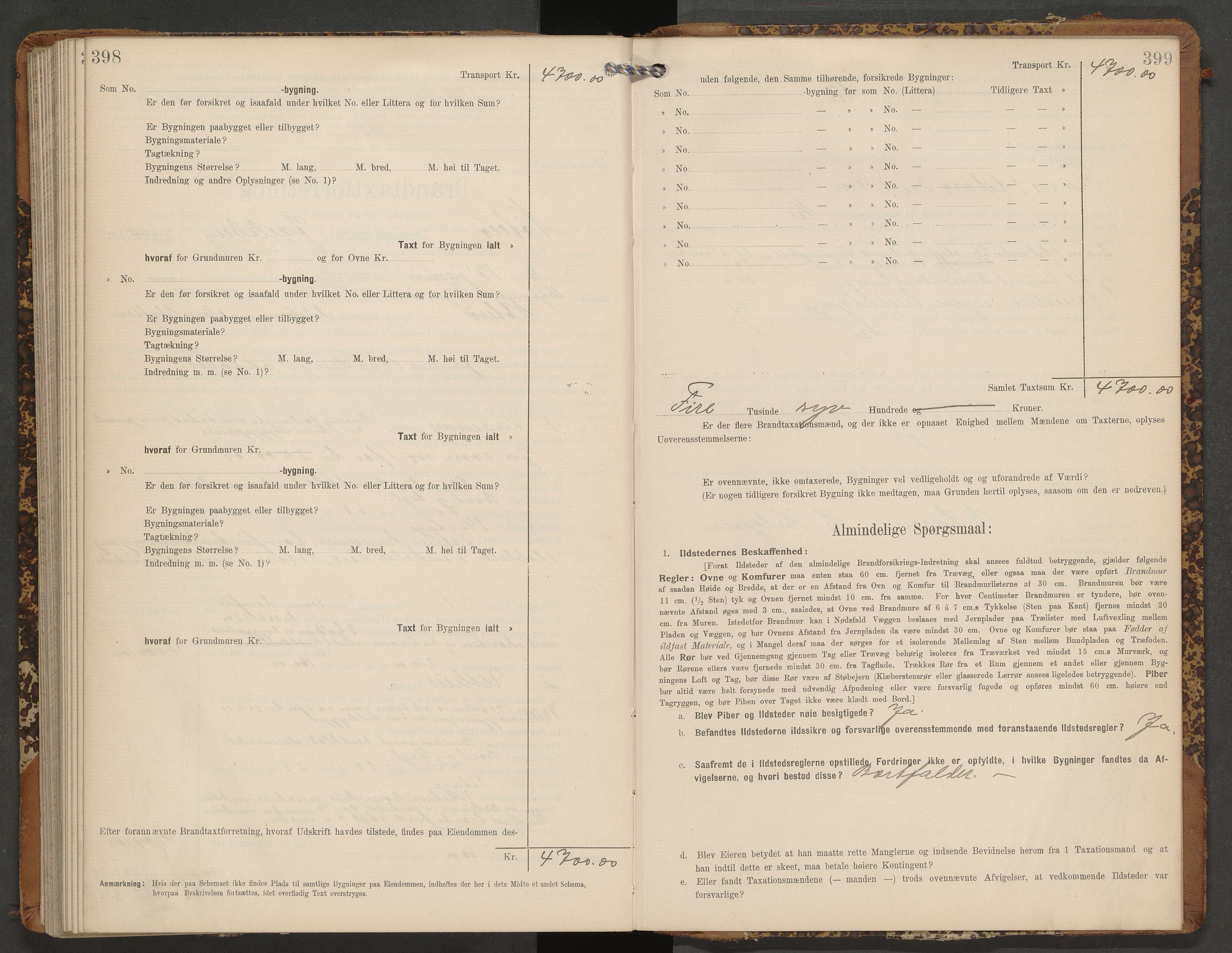 Nøtterøy lensmannskontor, AV/SAKO-A-540/Y/Yg/Ygb/L0004: Skjematakstprotokoll, 1909-1913, p. 398-399