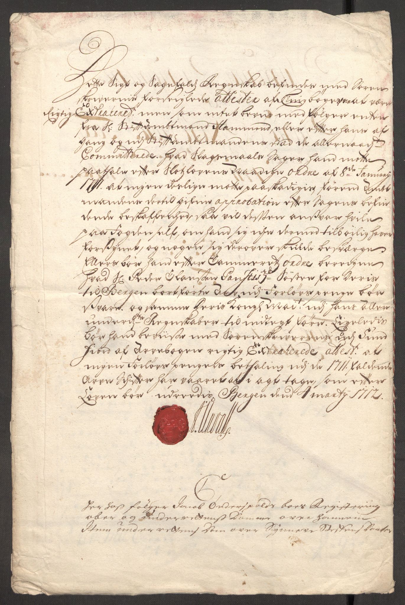 Rentekammeret inntil 1814, Reviderte regnskaper, Fogderegnskap, AV/RA-EA-4092/R53/L3433: Fogderegnskap Sunn- og Nordfjord, 1710-1711, p. 244