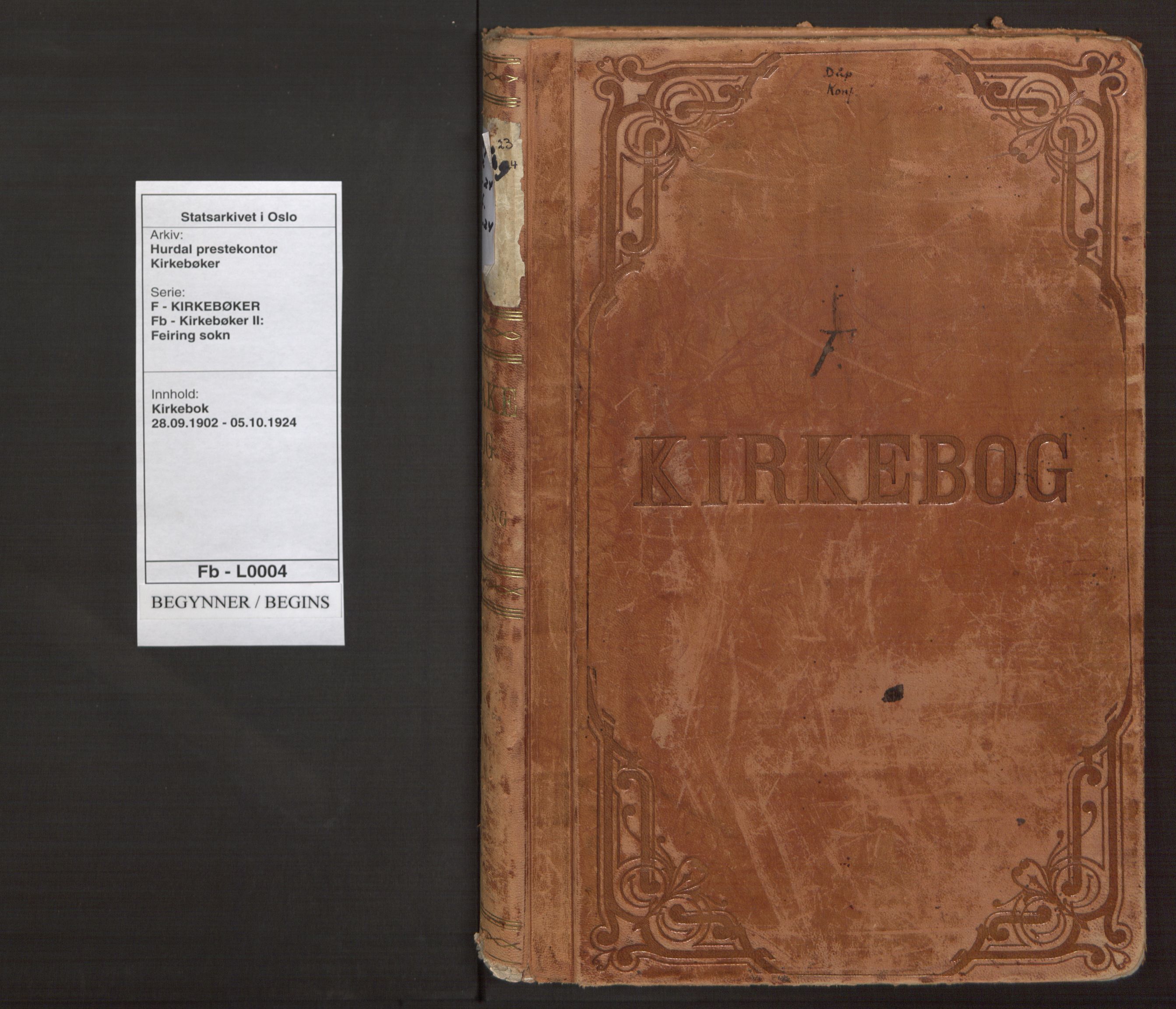 Hurdal prestekontor Kirkebøker, SAO/A-10889/F/Fb/L0004: Parish register (official) no. II 4, 1902-1924