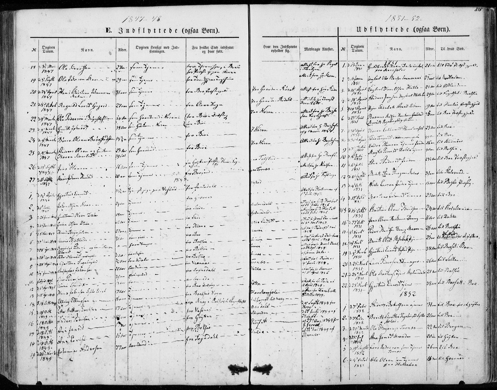 Ministerialprotokoller, klokkerbøker og fødselsregistre - Møre og Romsdal, SAT/A-1454/565/L0748: Parish register (official) no. 565A02, 1845-1872, p. 285