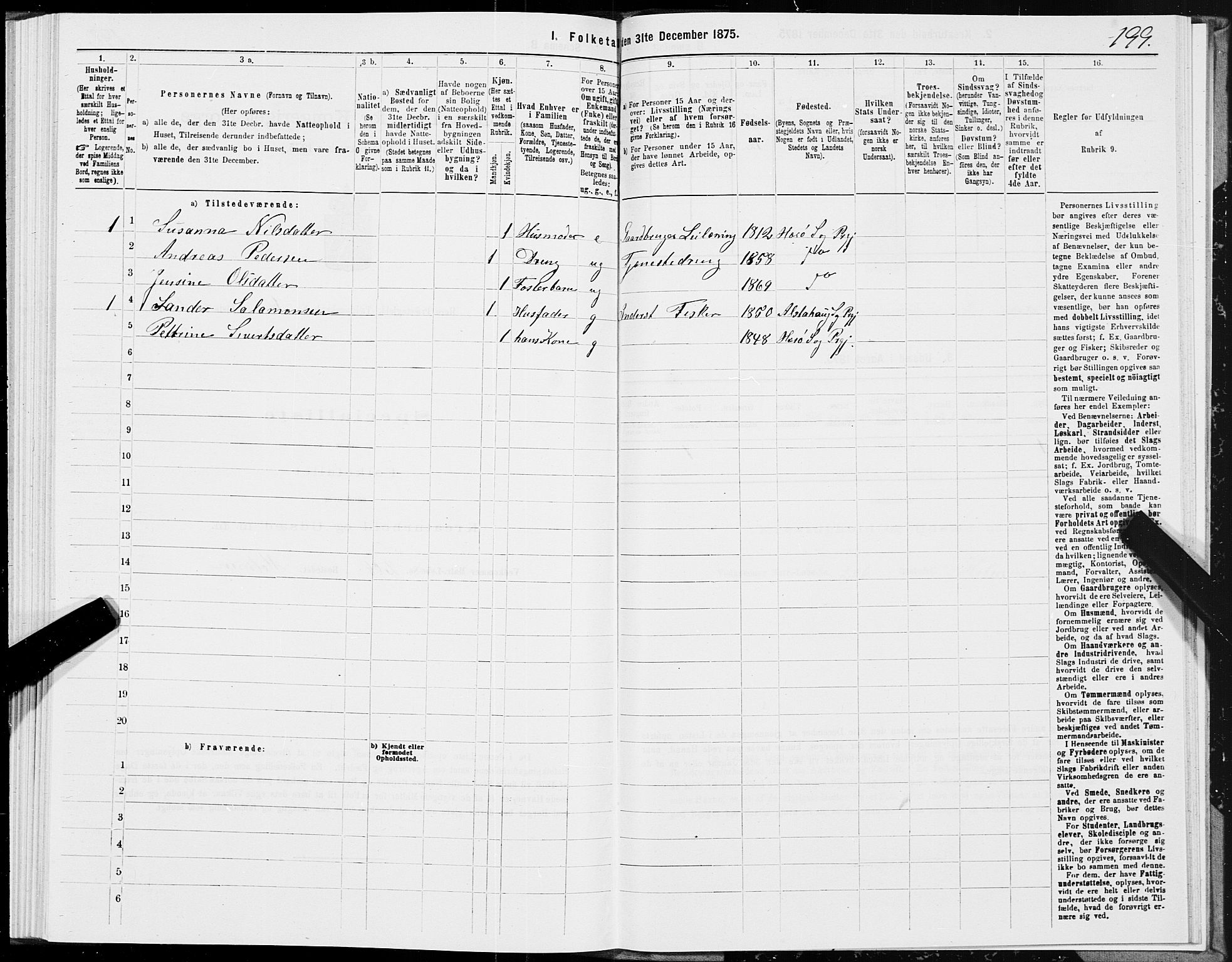 SAT, 1875 census for 1818P Herøy, 1875, p. 4199