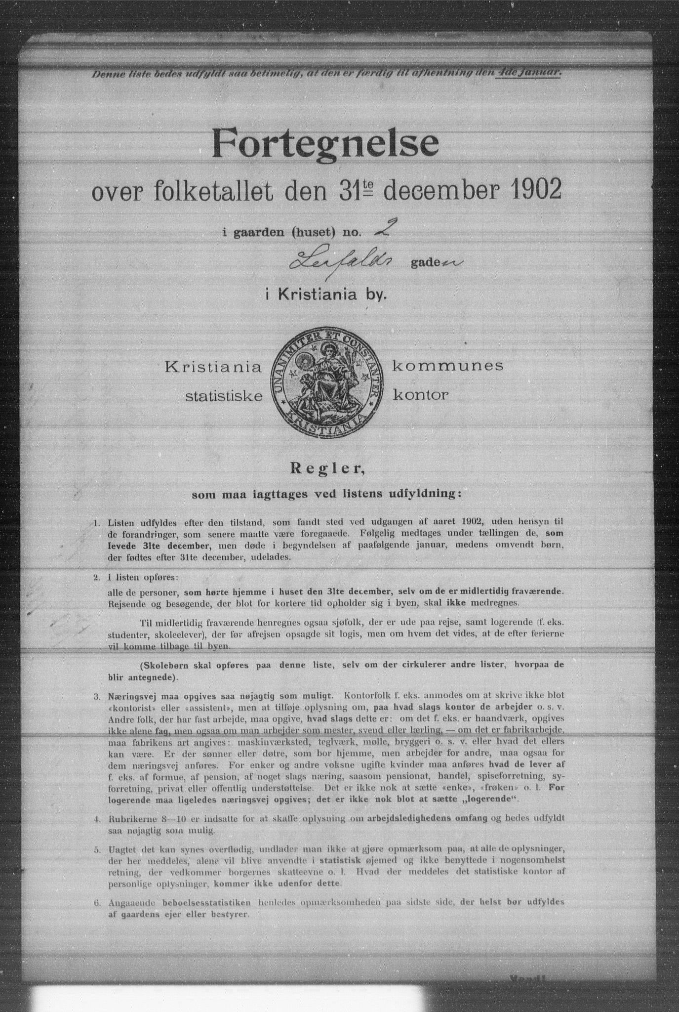 OBA, Municipal Census 1902 for Kristiania, 1902, p. 10999