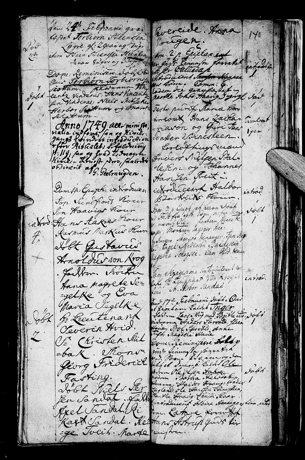 Os sokneprestembete, SAB/A-99929: Parish register (official) no. A 5, 1669-1760, p. 140
