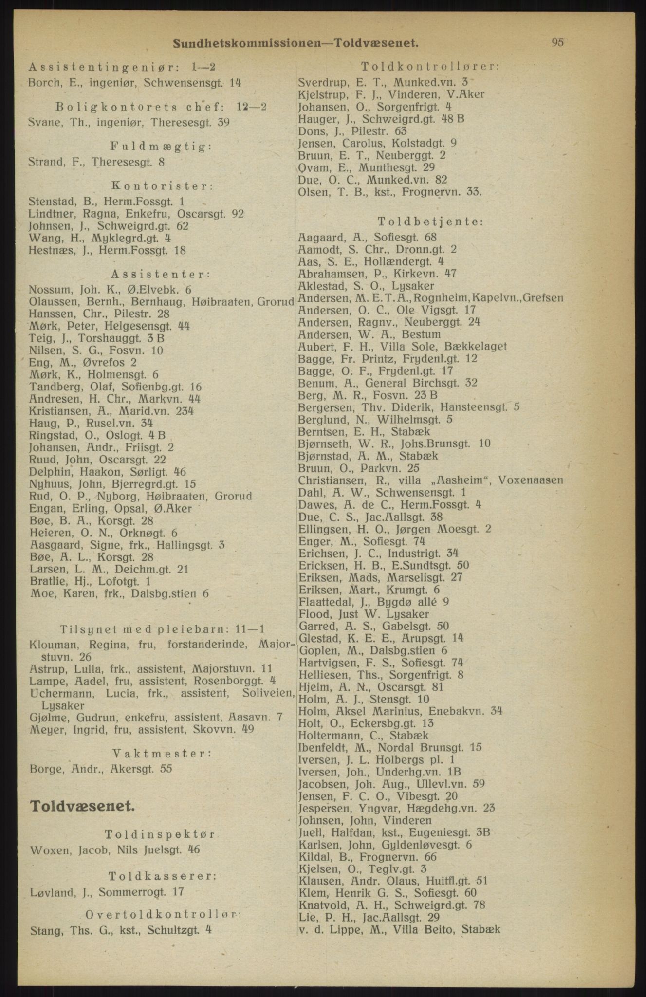 Kristiania/Oslo adressebok, PUBL/-, 1914, p. 95