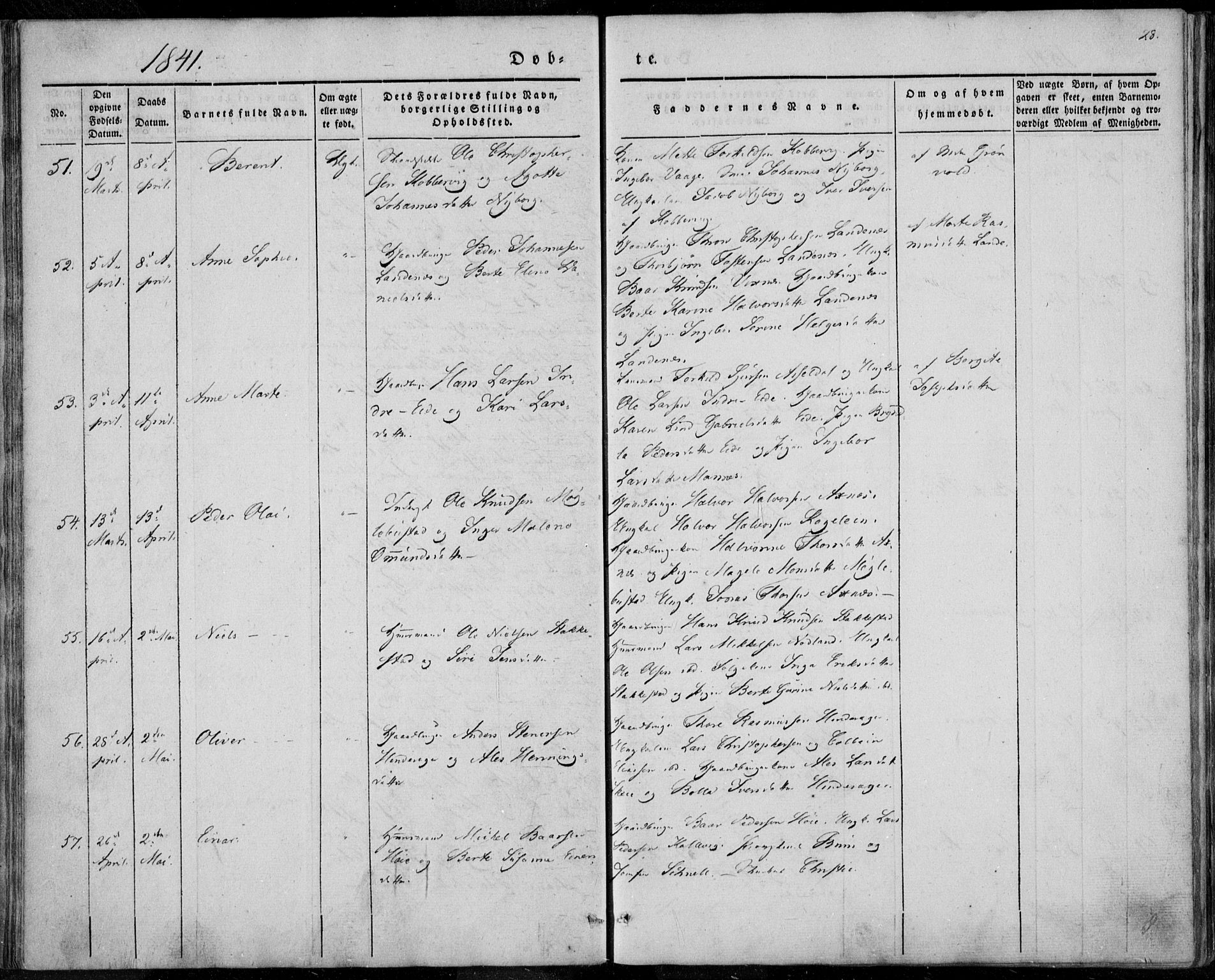 Avaldsnes sokneprestkontor, AV/SAST-A -101851/H/Ha/Haa/L0006: Parish register (official) no. A 6, 1839-1847, p. 28