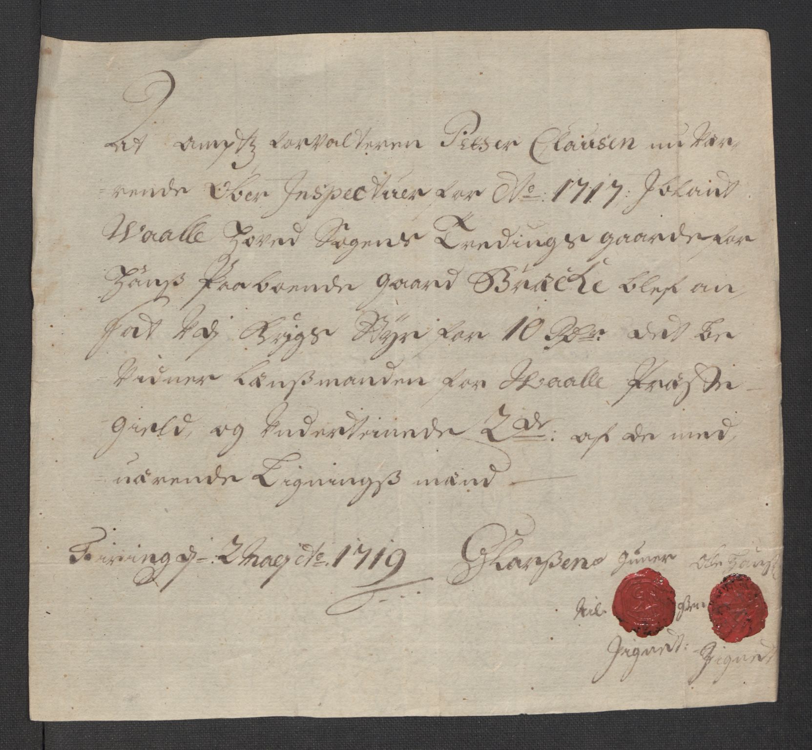 Rentekammeret inntil 1814, Reviderte regnskaper, Fogderegnskap, AV/RA-EA-4092/R32/L1881: Fogderegnskap Jarlsberg grevskap, 1717, p. 373