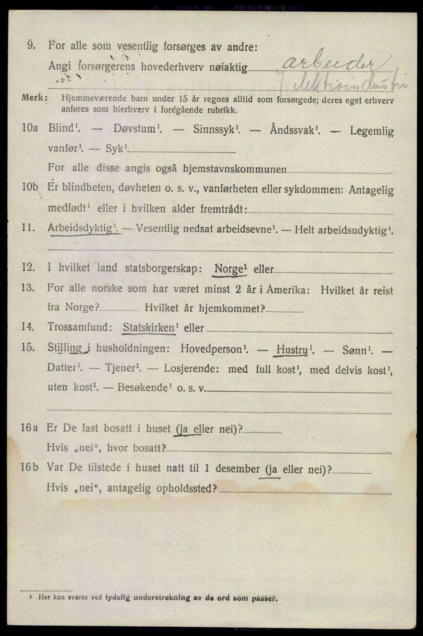 SAKO, 1920 census for Sandeherred, 1920, p. 20177