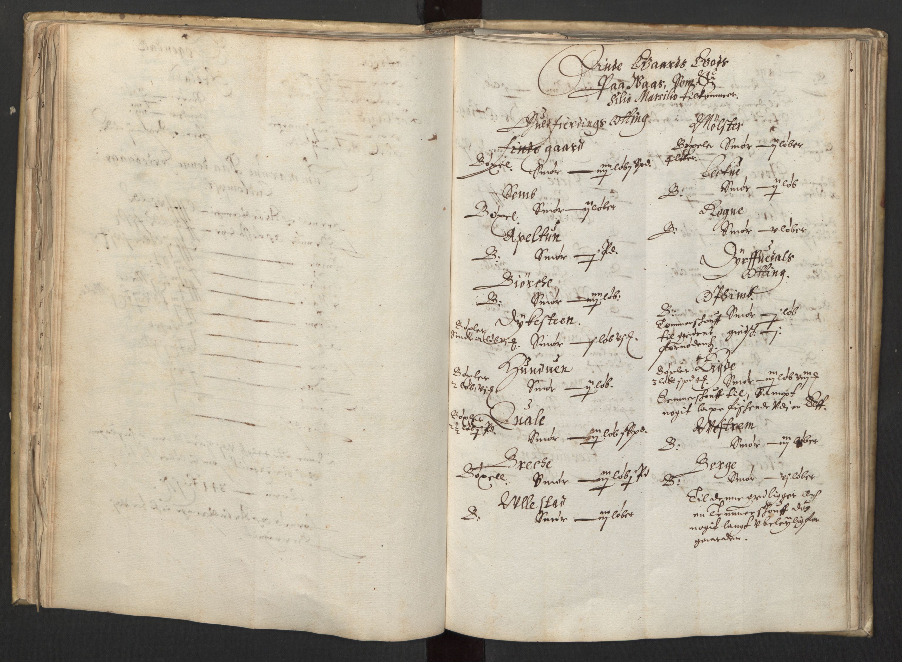 Rentekammeret inntil 1814, Realistisk ordnet avdeling, AV/RA-EA-4070/L/L0026/0005: Bergen lagdømme: / Jordebok over geistlighetens, borgernes og bøndenes odels- og pantegods., 1661