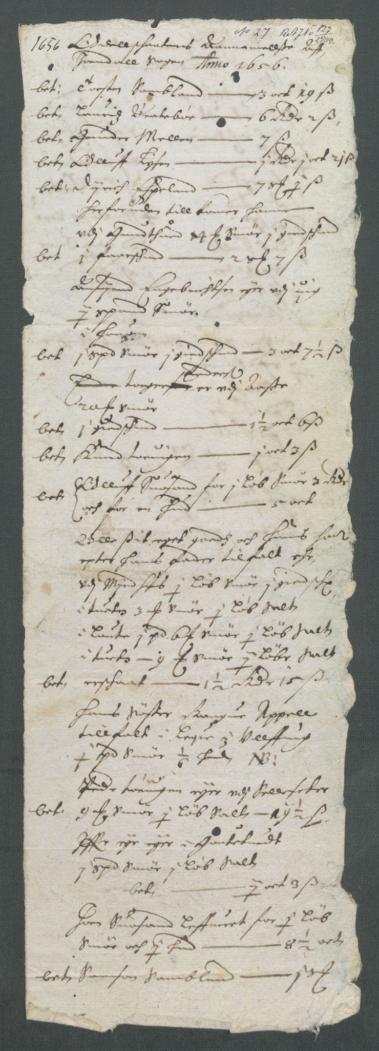 Riksarkivets diplomsamling, AV/RA-EA-5965/F02/L0166: Dokumenter, 1654-1656, p. 301