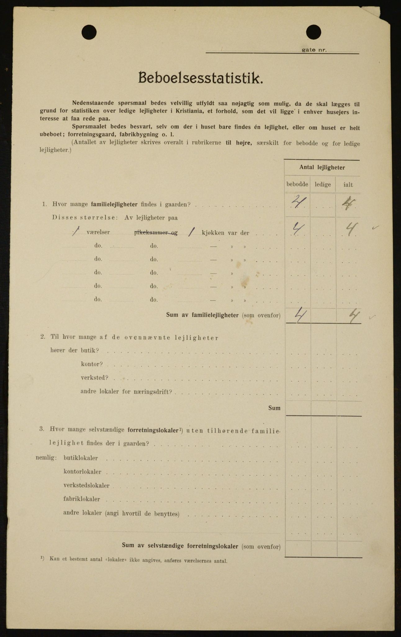 OBA, Municipal Census 1909 for Kristiania, 1909, p. 104801