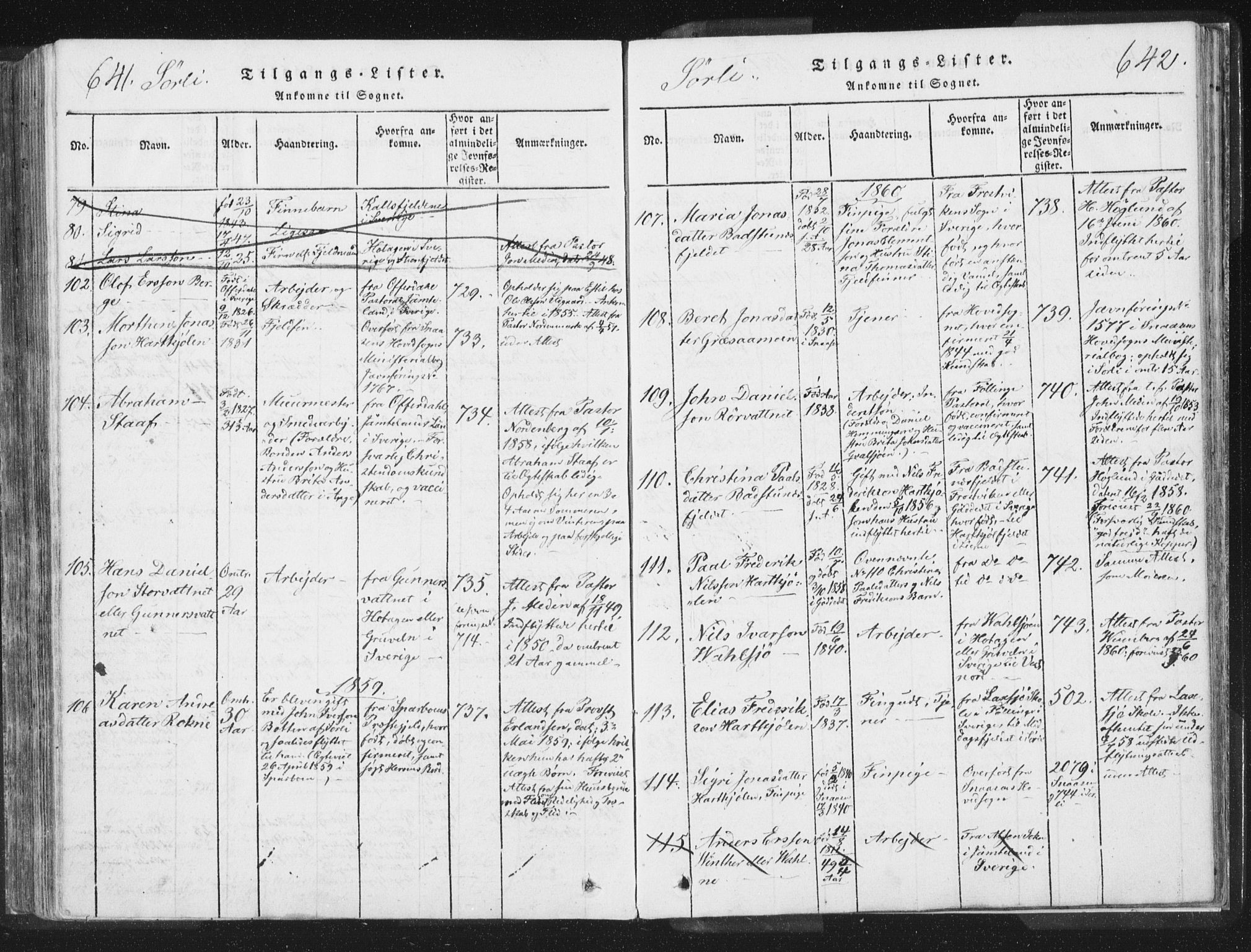 Ministerialprotokoller, klokkerbøker og fødselsregistre - Nord-Trøndelag, SAT/A-1458/755/L0491: Parish register (official) no. 755A01 /2, 1817-1864, p. 641-642