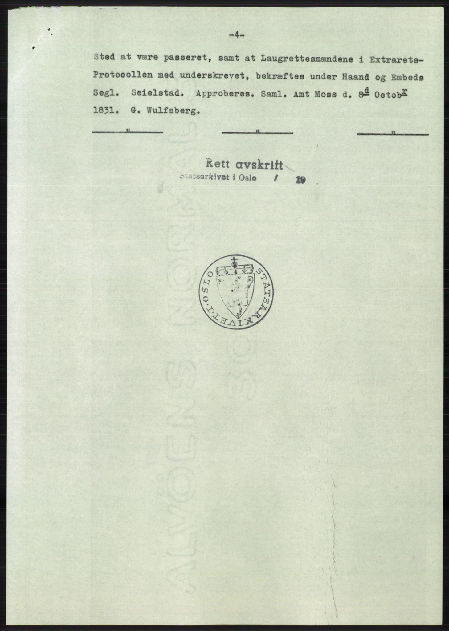 Statsarkivet i Oslo, AV/SAO-A-10621/Z/Zd/L0014: Avskrifter, j.nr 1101-1809/1961, 1961, p. 250