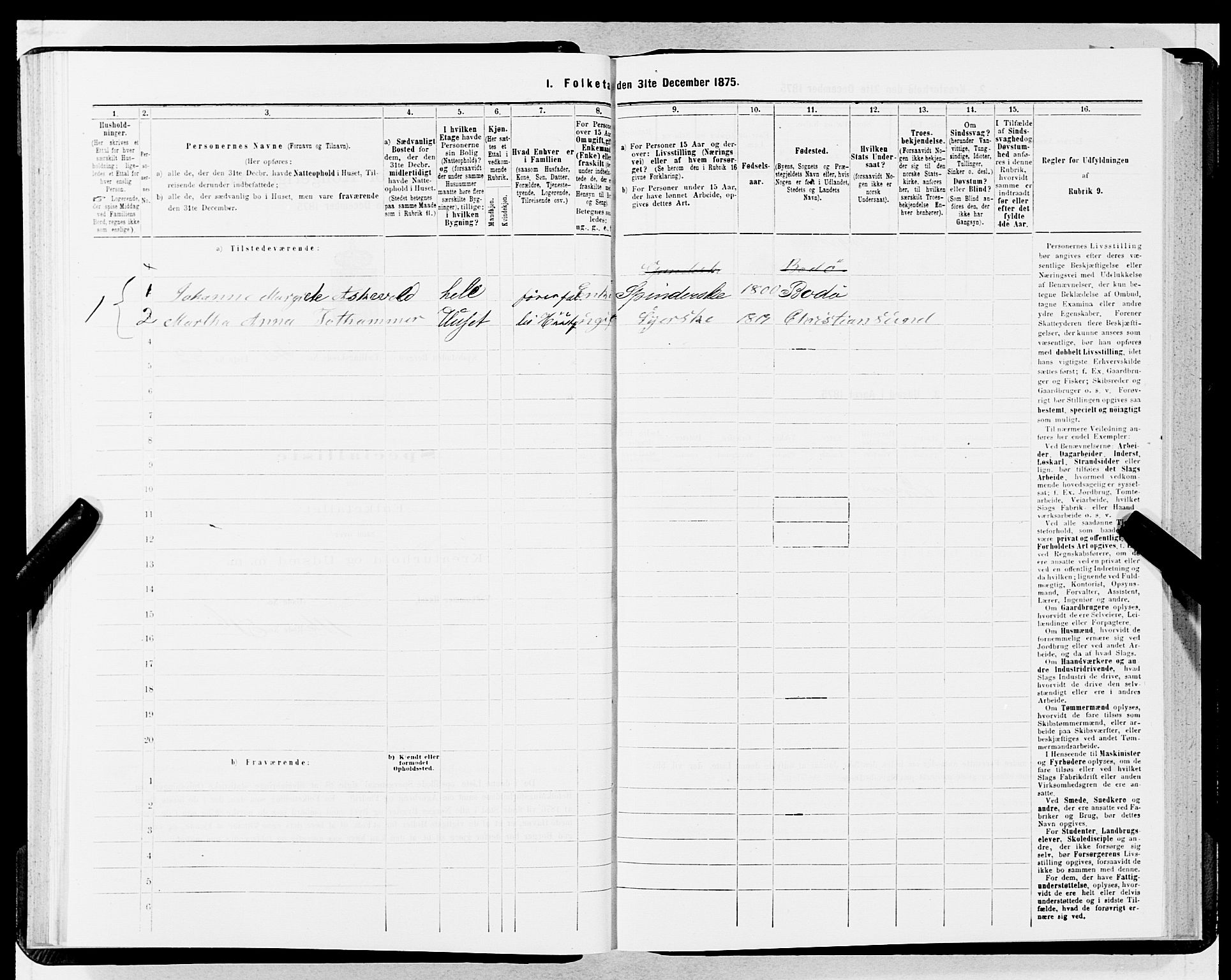 SAB, 1875 census for 1301 Bergen, 1875, p. 2376