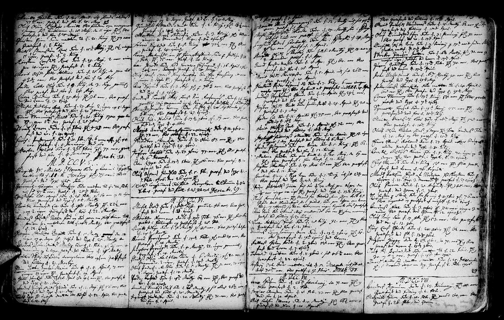 Ministerialprotokoller, klokkerbøker og fødselsregistre - Nord-Trøndelag, SAT/A-1458/746/L0439: Parish register (official) no. 746A01, 1688-1759, p. 54