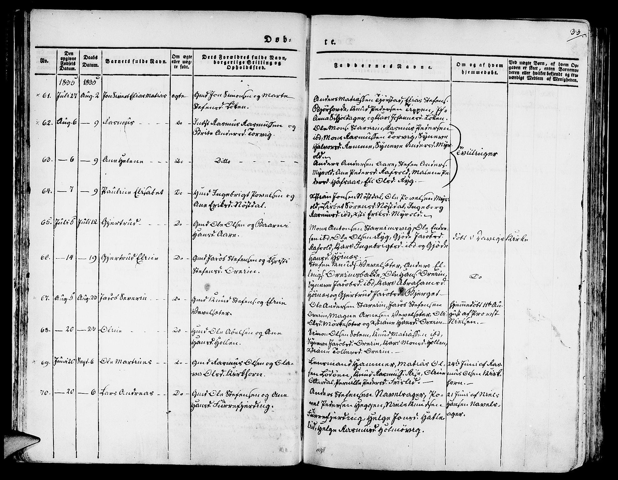 Eid sokneprestembete, SAB/A-82301/H/Haa/Haaa/L0006: Parish register (official) no. A 6, 1831-1843, p. 33