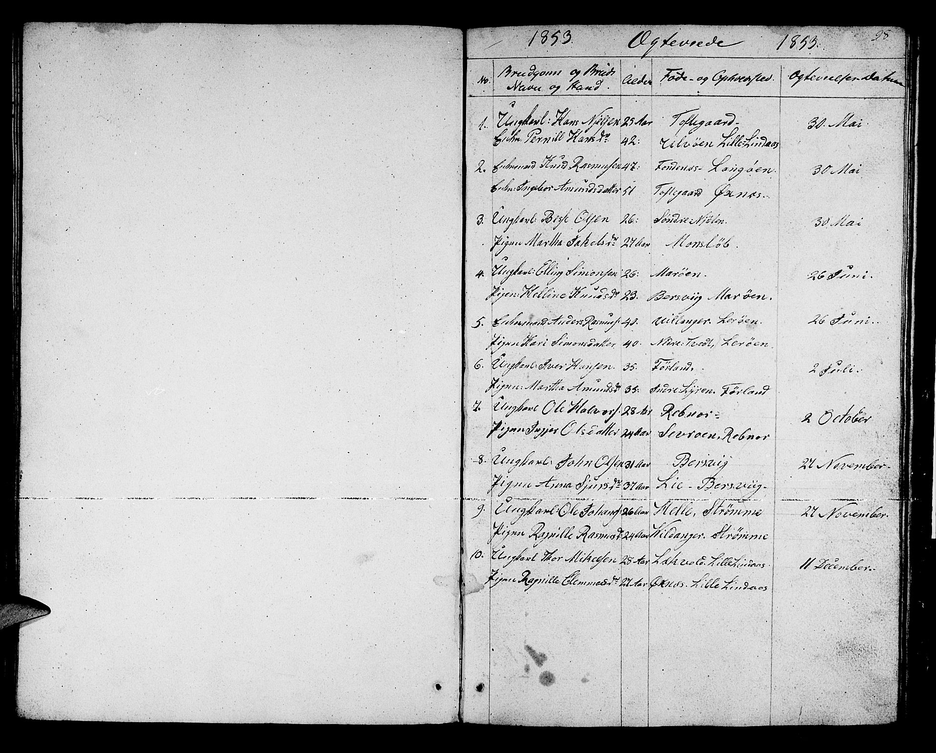 Lindås Sokneprestembete, SAB/A-76701/H/Hab: Parish register (copy) no. C 1, 1853-1867, p. 98