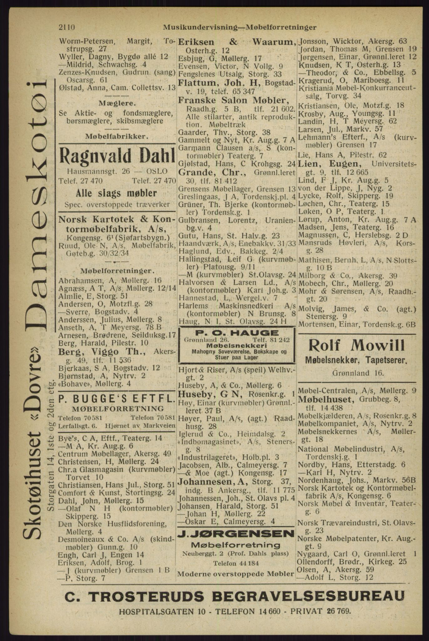 Kristiania/Oslo adressebok, PUBL/-, 1927, p. 2110