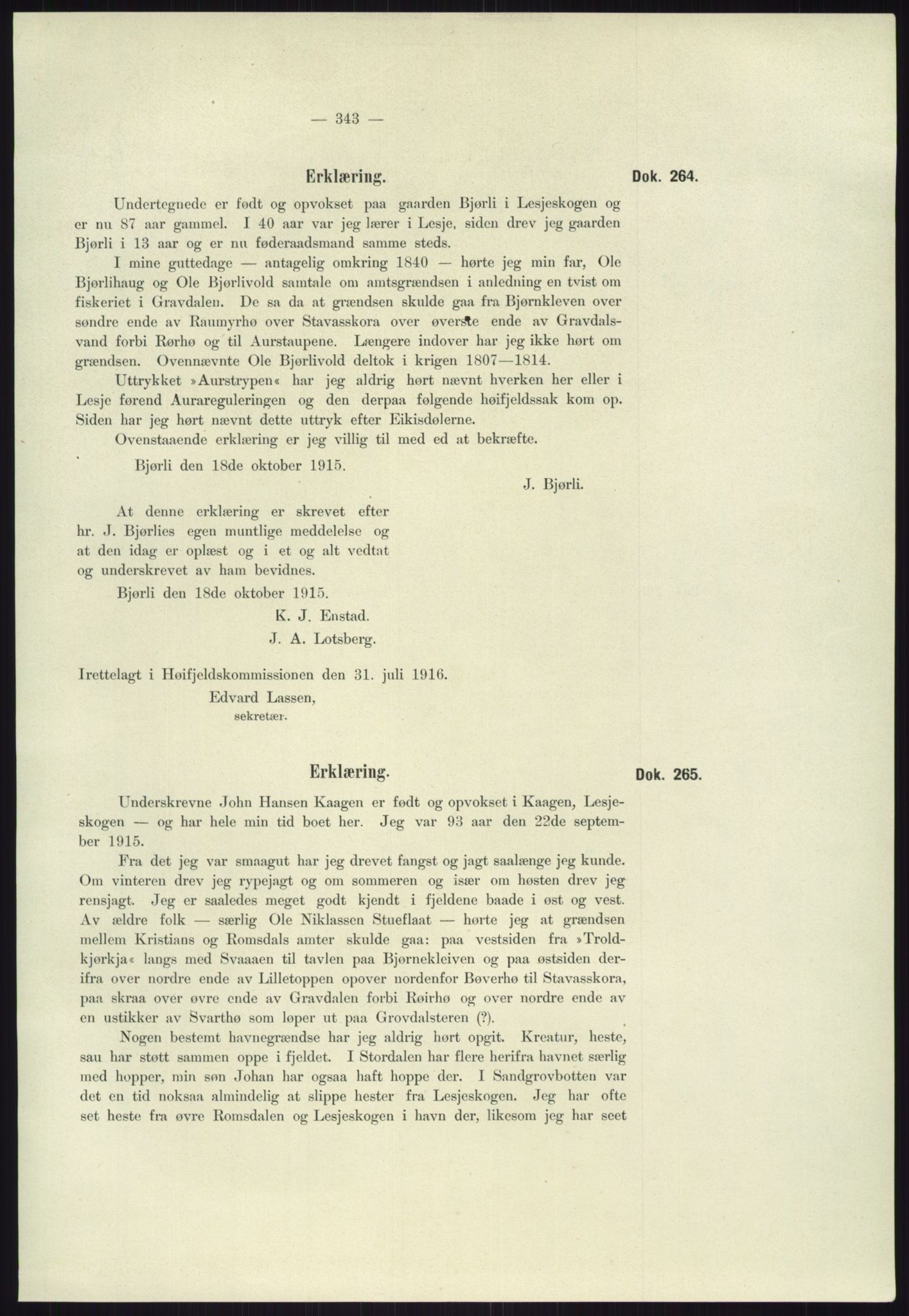 Høyfjellskommisjonen, AV/RA-S-1546/X/Xa/L0001: Nr. 1-33, 1909-1953, p. 2536