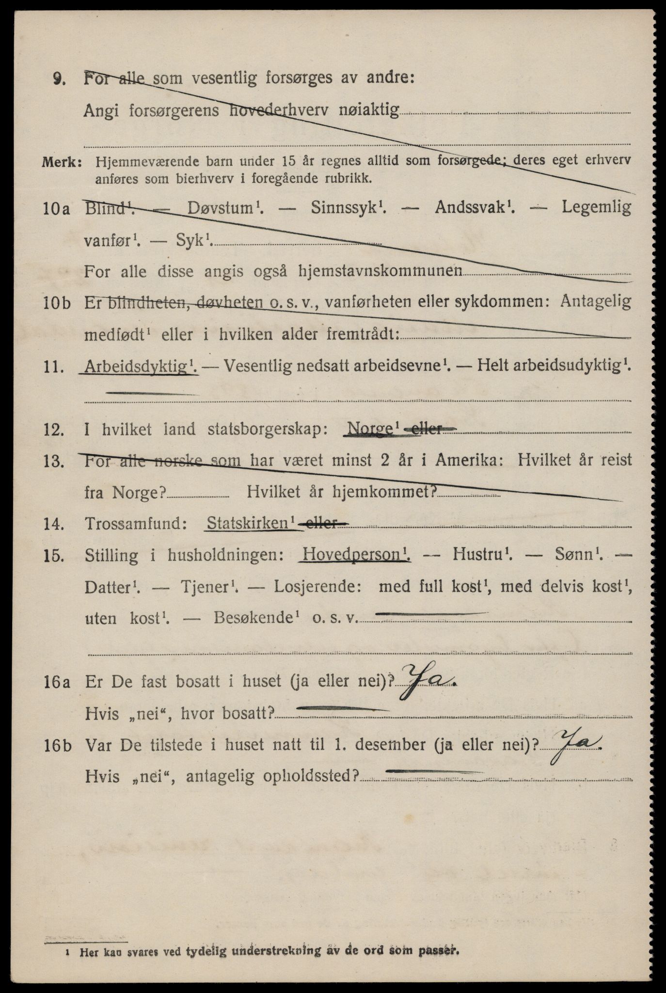 SAST, 1920 census for Hetland, 1920, p. 14452