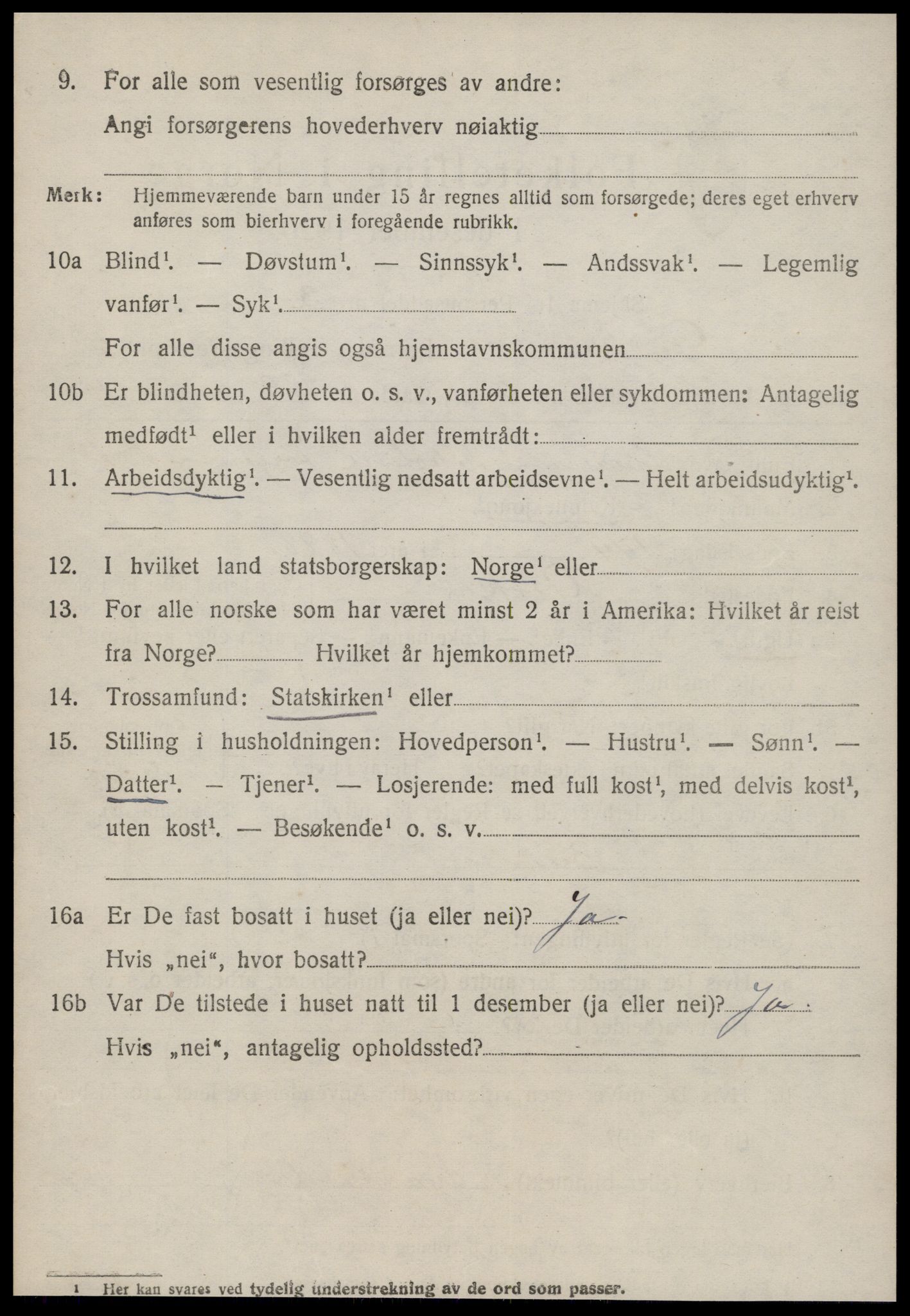 SAT, 1920 census for Giske, 1920, p. 3647