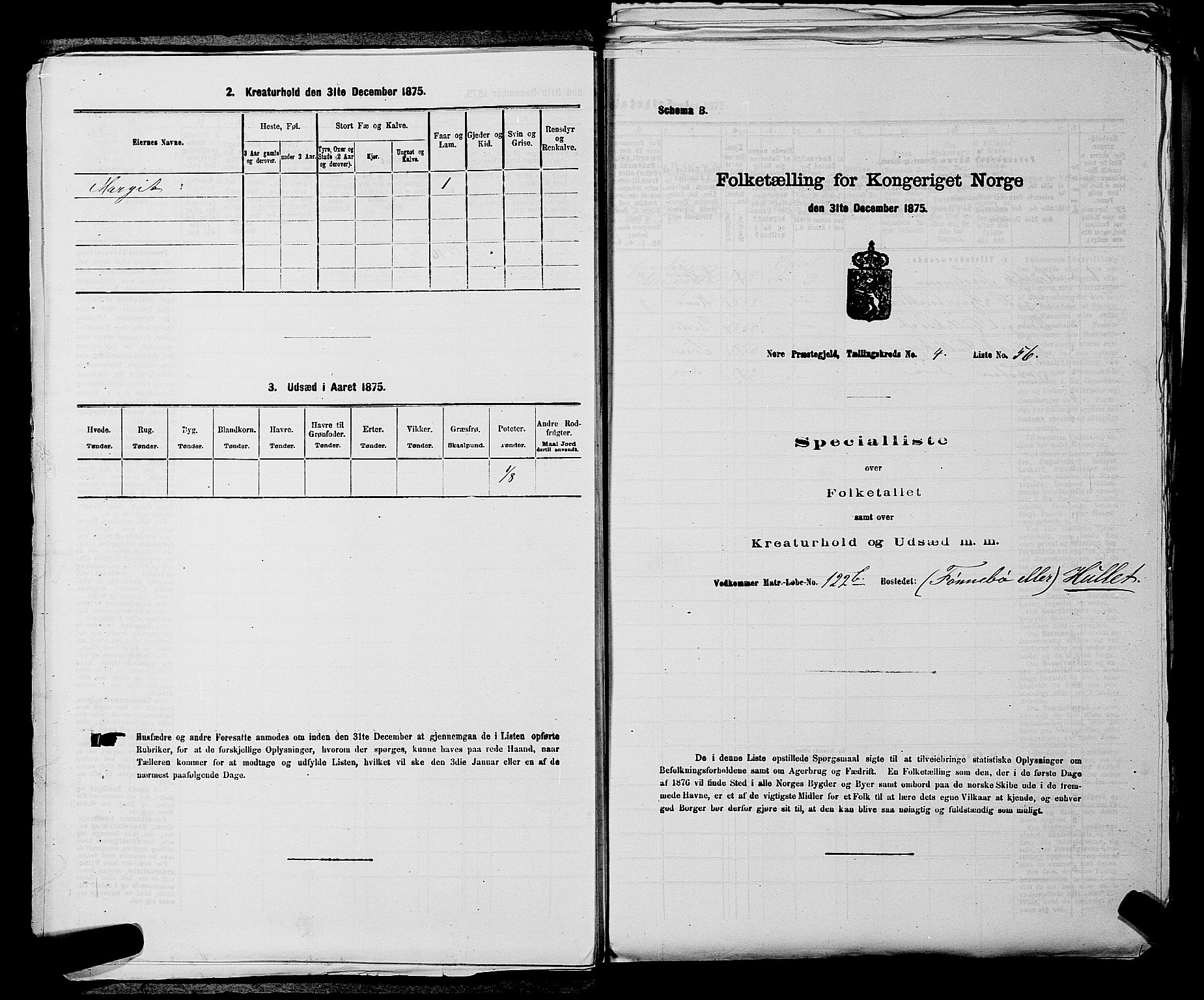 SAKO, 1875 census for 0633P Nore, 1875, p. 508