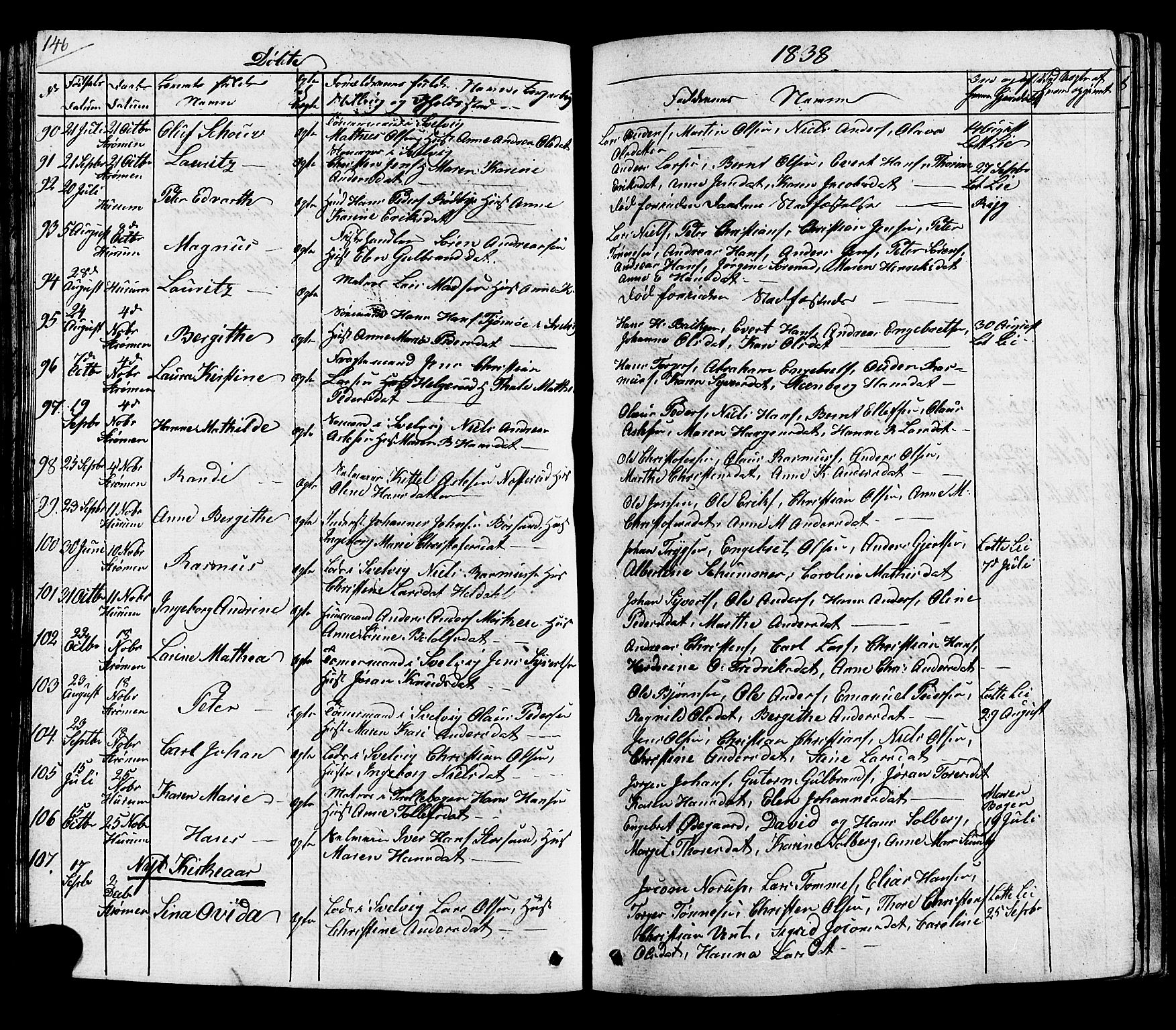 Hurum kirkebøker, AV/SAKO-A-229/G/Ga/L0002: Parish register (copy) no. I 2, 1827-1857, p. 146