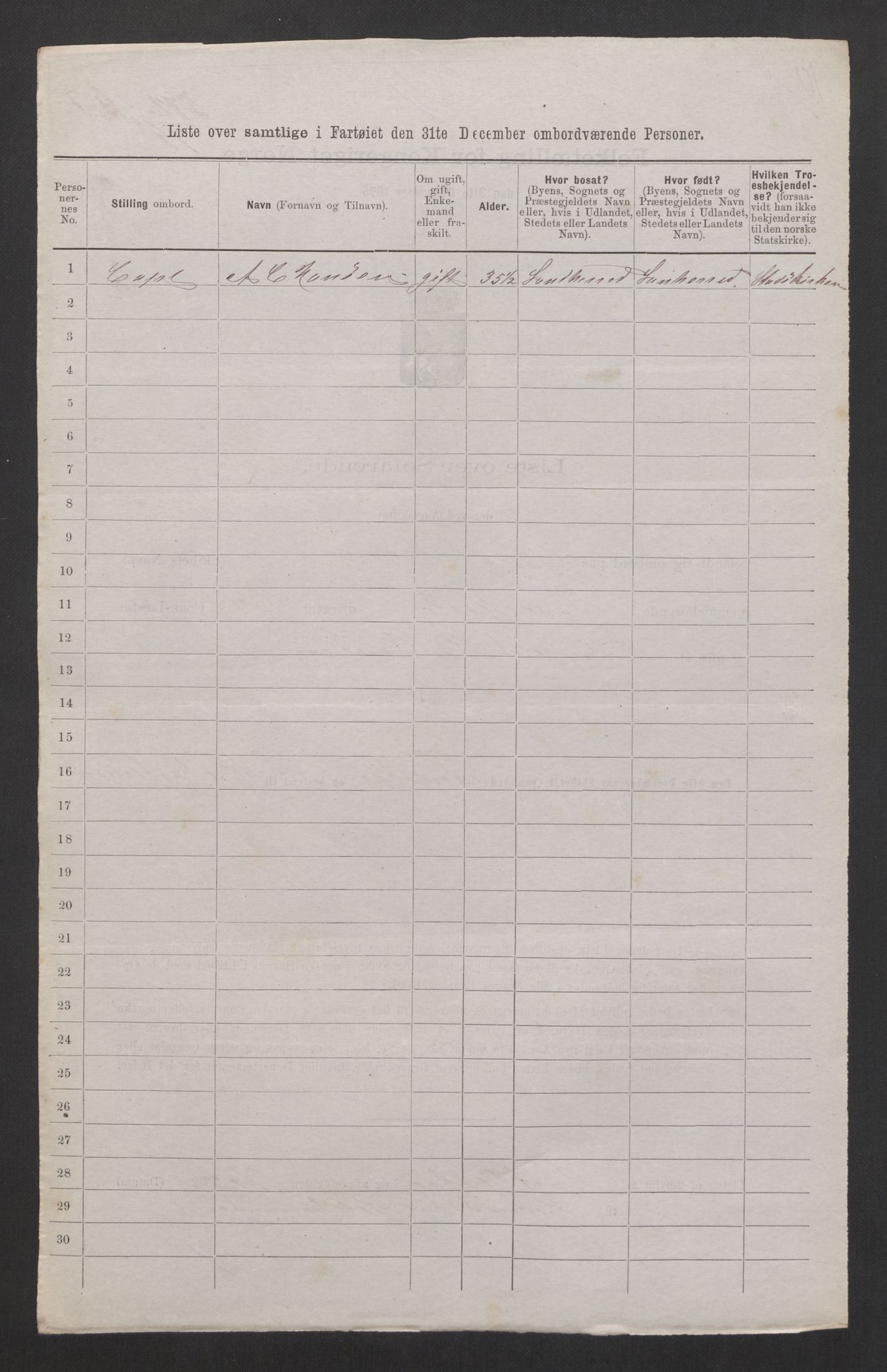 RA, 1875 census, lists of crew on ships: Ships in domestic ports, 1875, p. 231