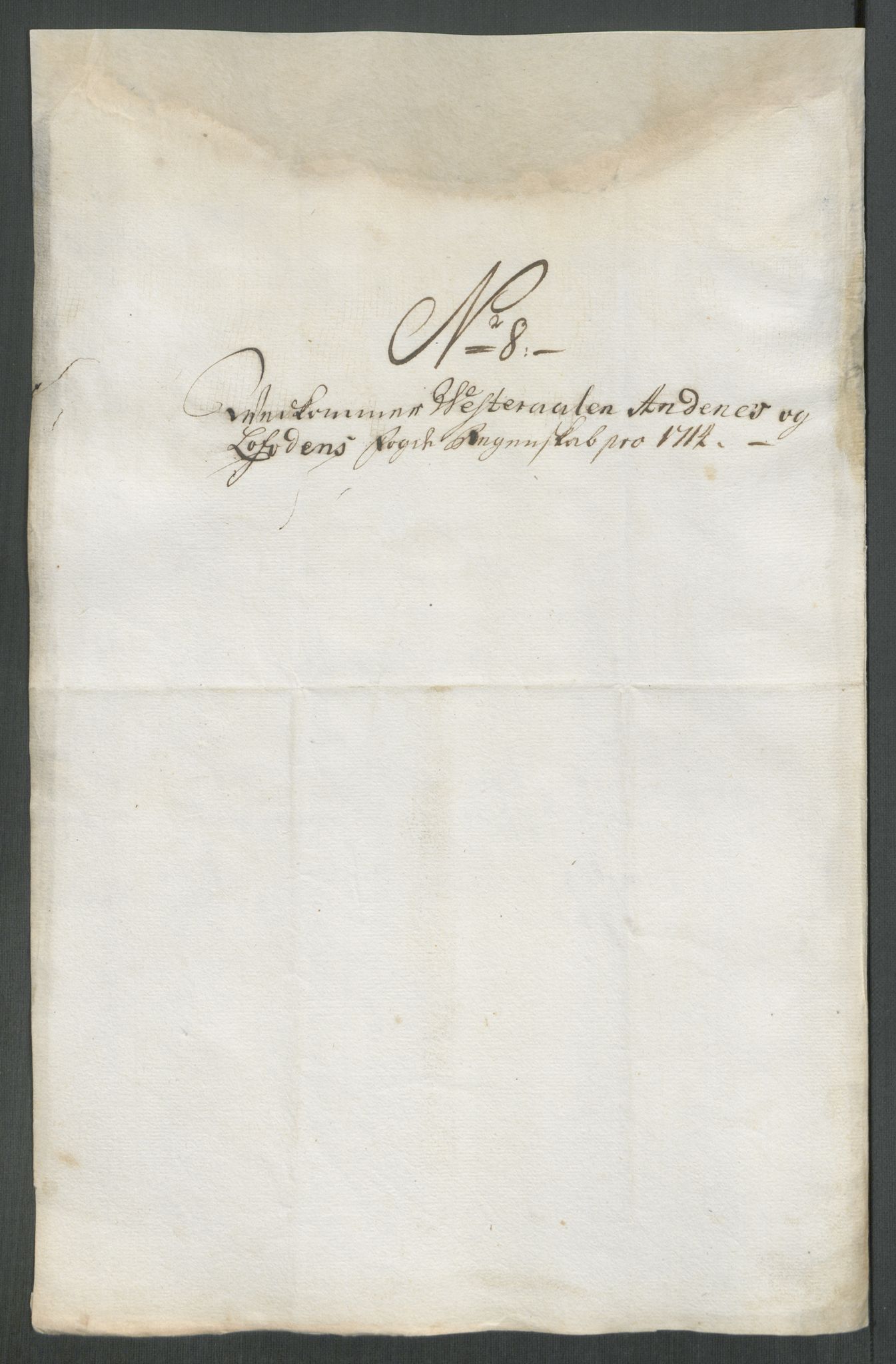 Rentekammeret inntil 1814, Reviderte regnskaper, Fogderegnskap, AV/RA-EA-4092/R67/L4680: Fogderegnskap Vesterålen, Andenes og Lofoten, 1714, p. 84