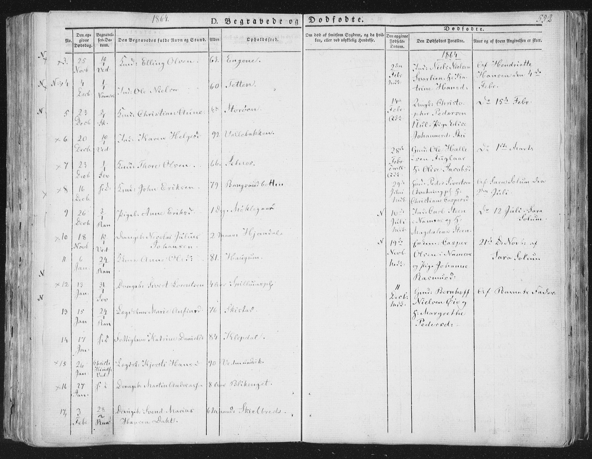 Ministerialprotokoller, klokkerbøker og fødselsregistre - Nord-Trøndelag, SAT/A-1458/764/L0552: Parish register (official) no. 764A07b, 1824-1865, p. 552