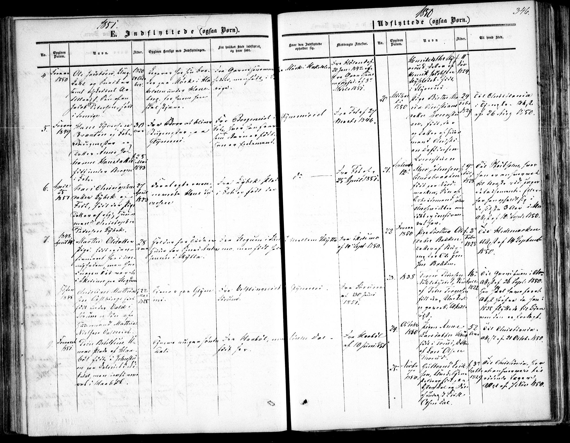 Nittedal prestekontor Kirkebøker, SAO/A-10365a/F/Fa/L0005: Parish register (official) no. I 5, 1850-1862, p. 346