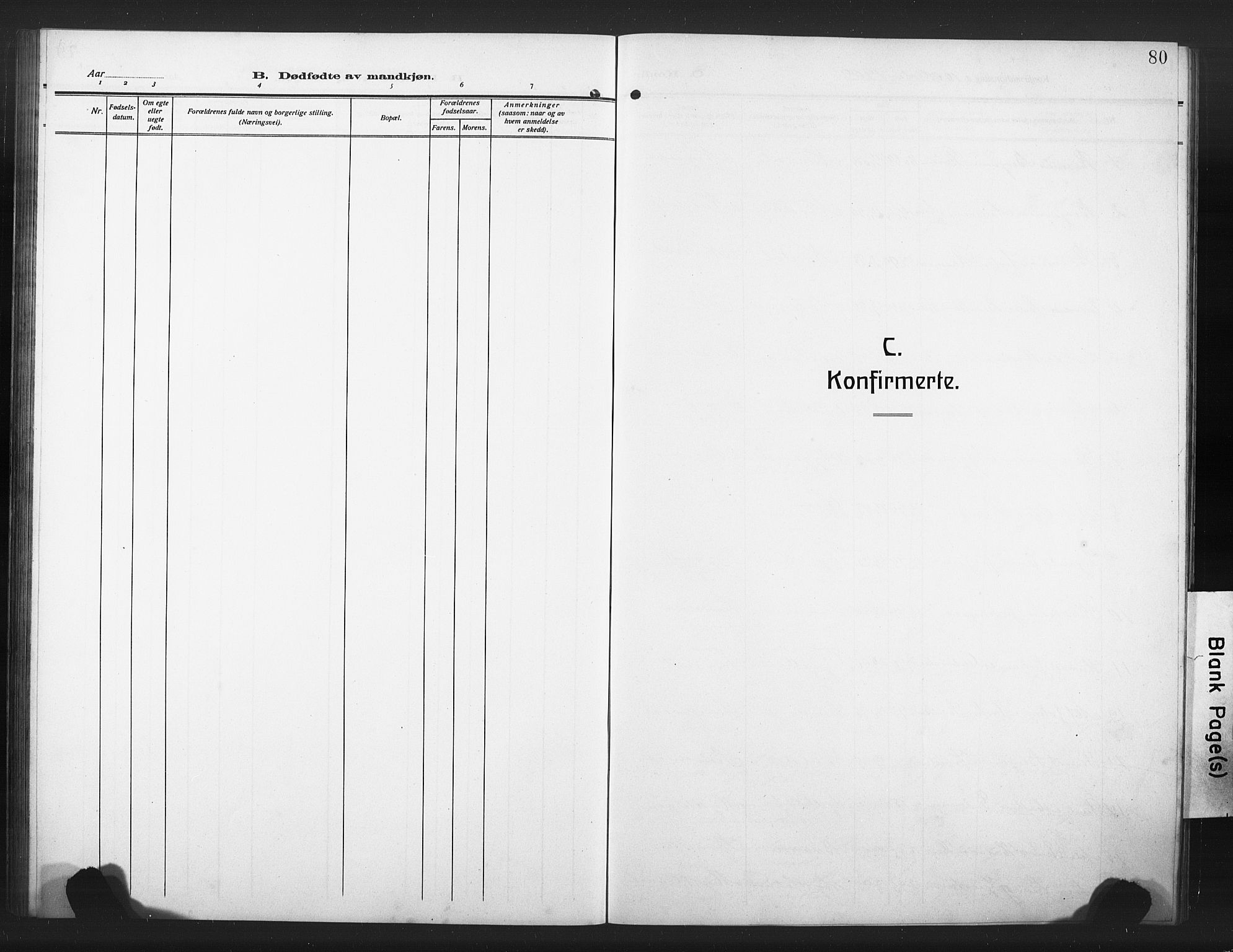 Ministerialprotokoller, klokkerbøker og fødselsregistre - Møre og Romsdal, SAT/A-1454/502/L0028: Parish register (copy) no. 502C02, 1909-1932, p. 80