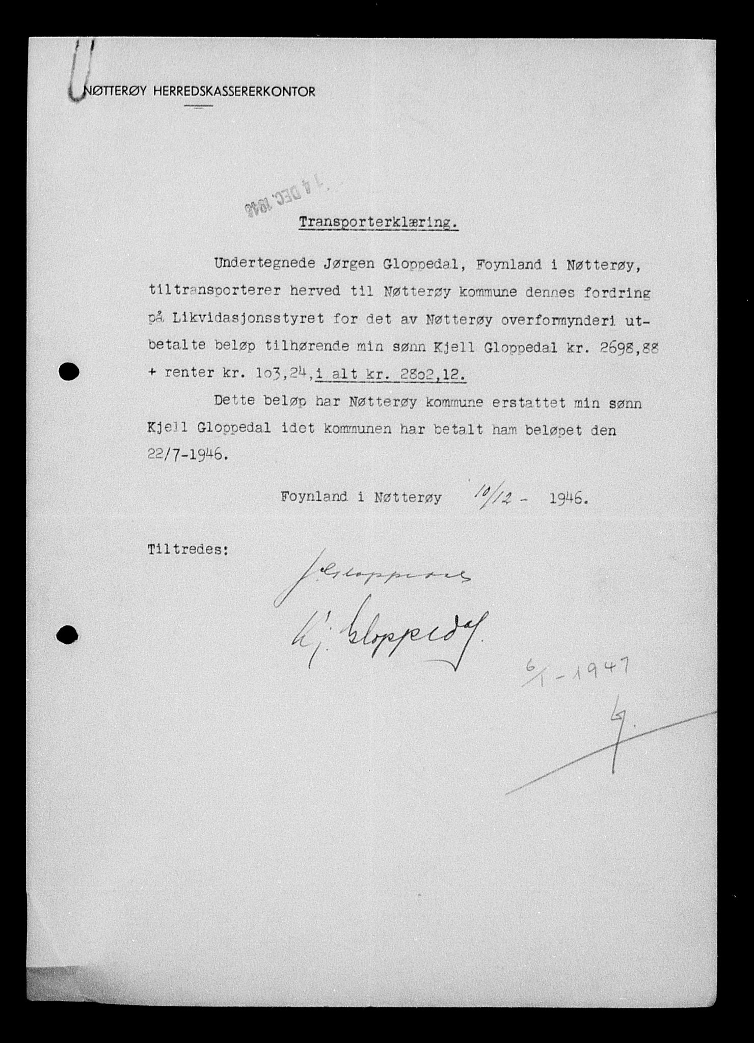 Justisdepartementet, Tilbakeføringskontoret for inndratte formuer, AV/RA-S-1564/H/Hc/Hcd/L0995: --, 1945-1947, p. 789