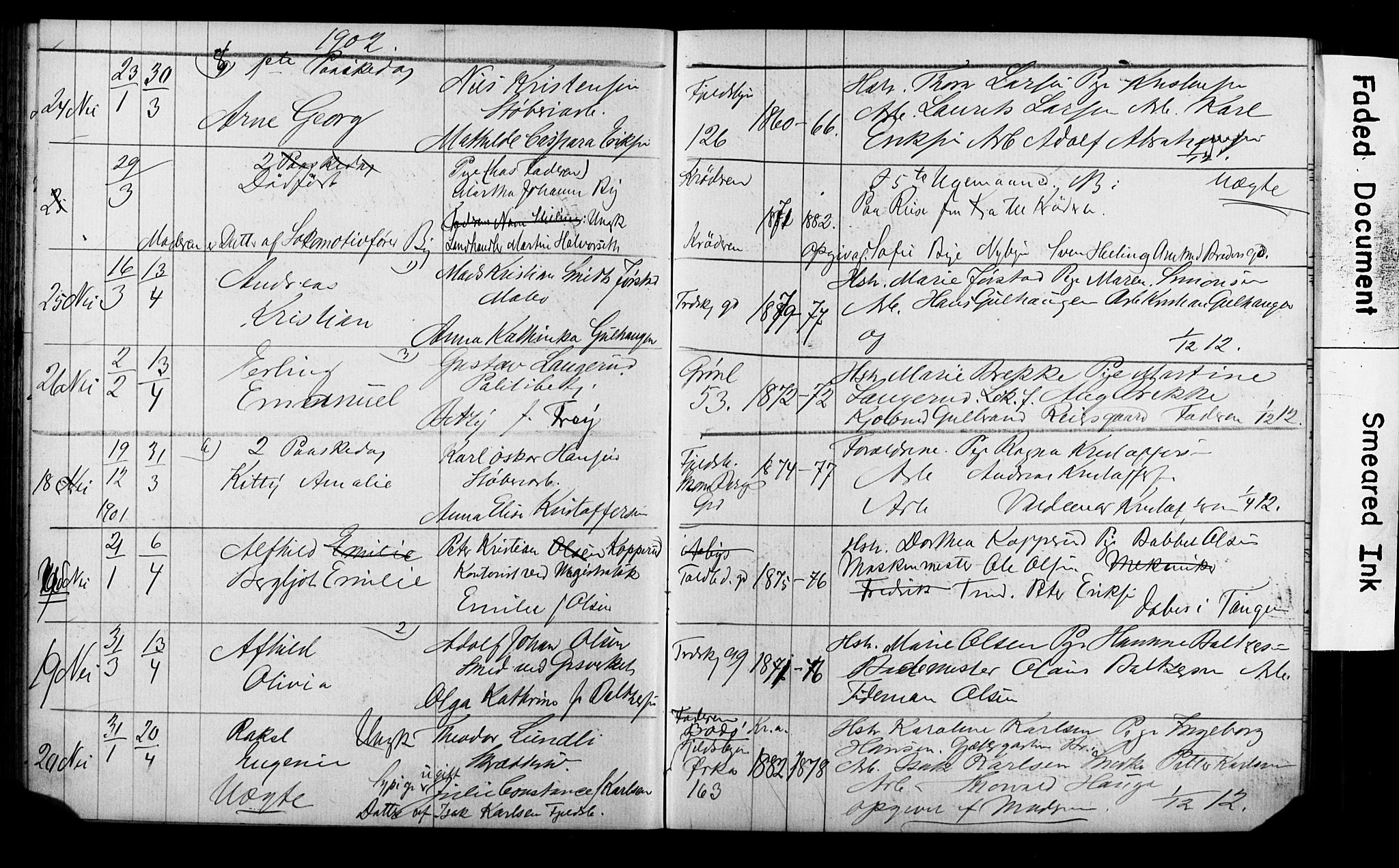 Strømsø kirkebøker, AV/SAKO-A-246/Y/Ya/L0005: Parish register draft no. I 5, 1897-1903