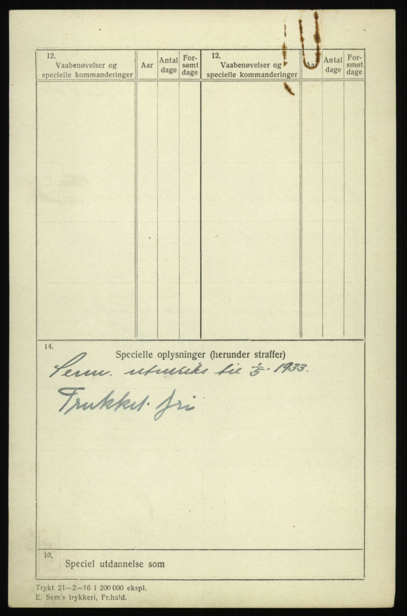 Forsvaret, Troms infanteriregiment nr. 16, AV/RA-RAFA-3146/P/Pa/L0017: Rulleblad for regimentets menige mannskaper, årsklasse 1933, 1933, p. 1042