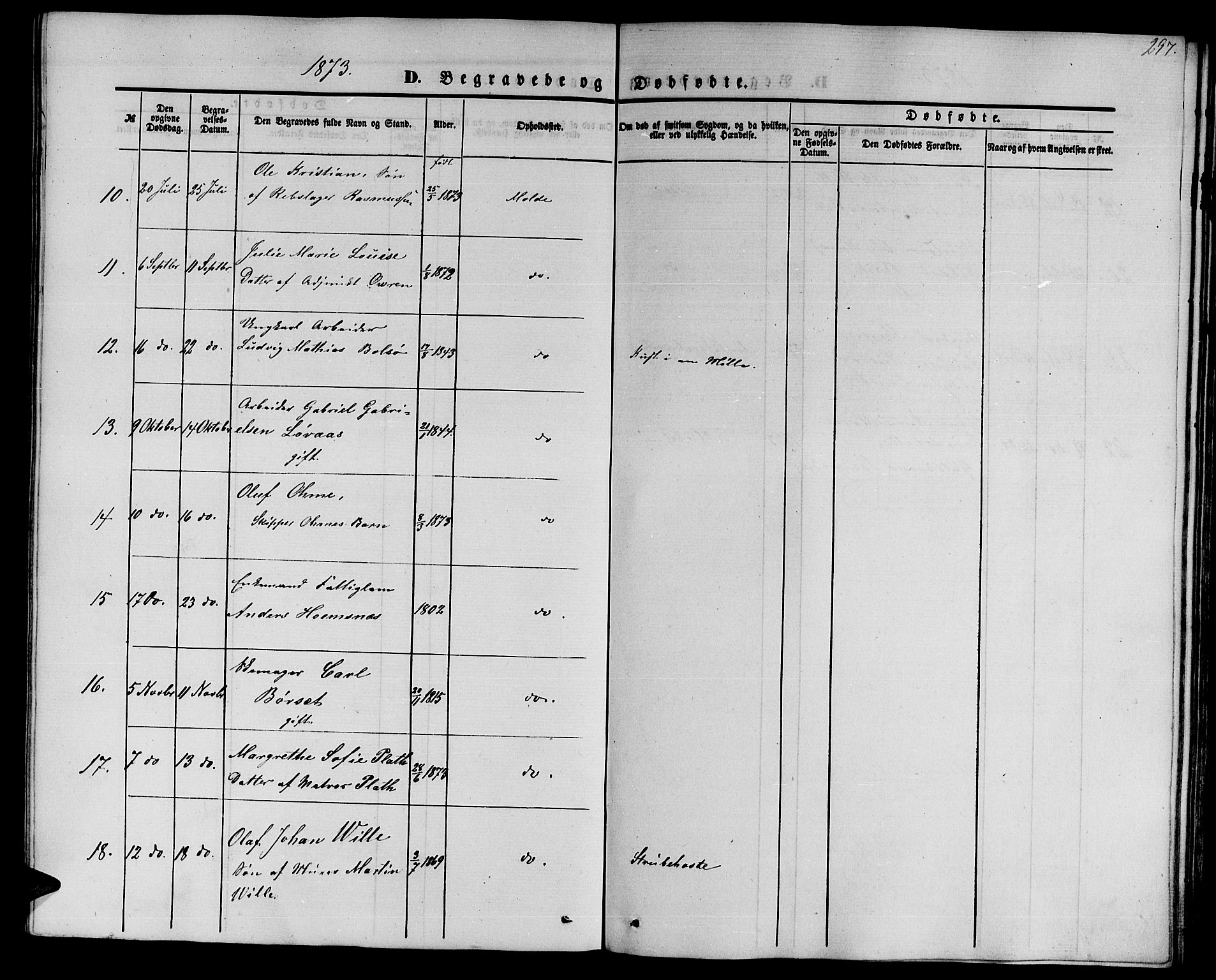 Ministerialprotokoller, klokkerbøker og fødselsregistre - Møre og Romsdal, AV/SAT-A-1454/558/L0701: Parish register (copy) no. 558C02, 1862-1879, p. 297