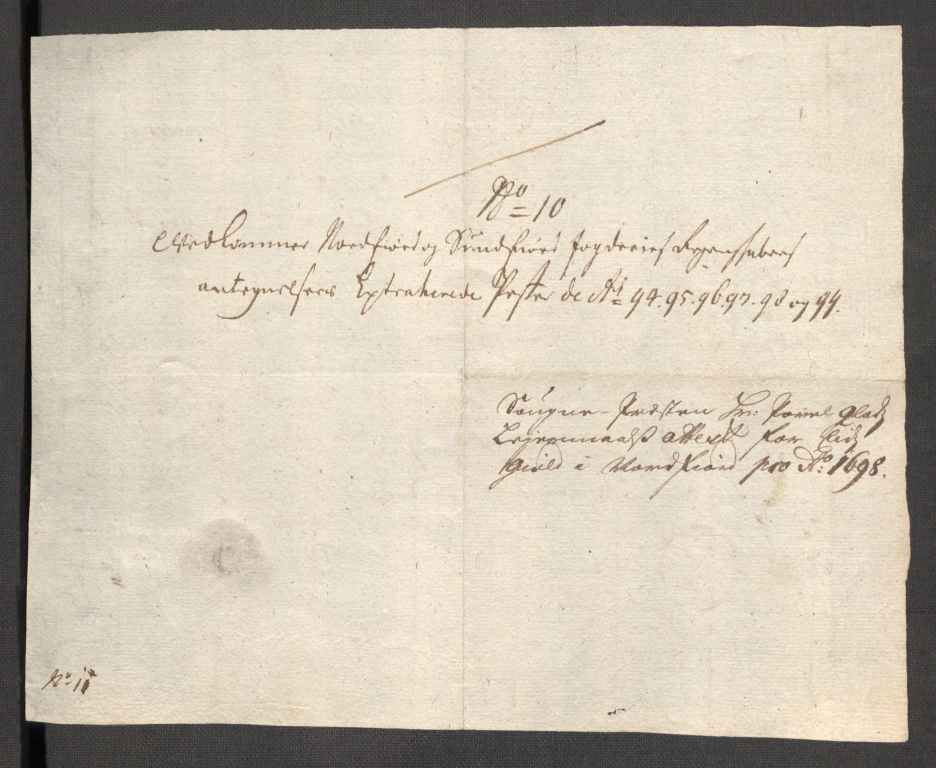 Rentekammeret inntil 1814, Reviderte regnskaper, Fogderegnskap, AV/RA-EA-4092/R53/L3424: Fogderegnskap Sunn- og Nordfjord, 1699, p. 579