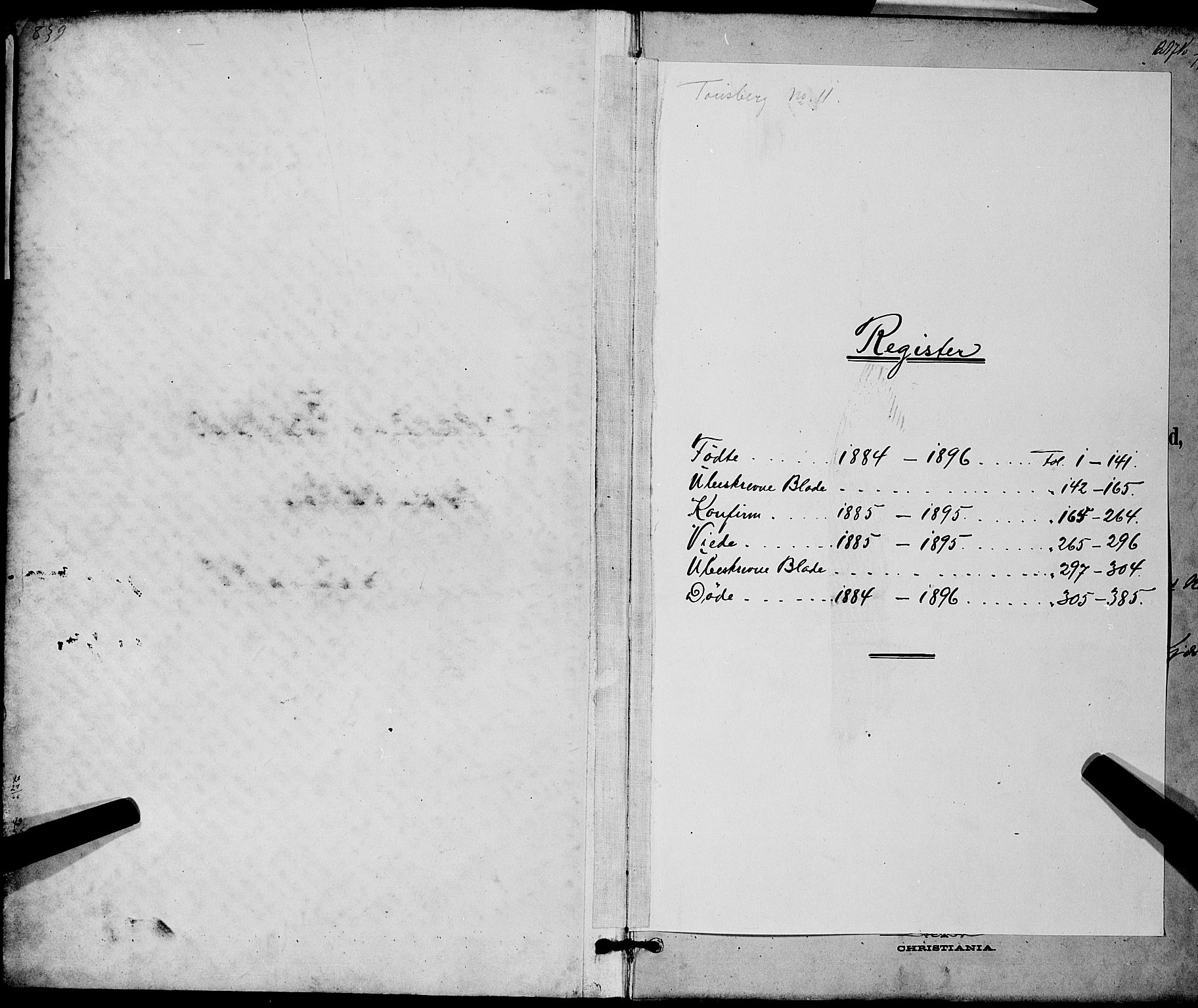 Tønsberg kirkebøker, AV/SAKO-A-330/G/Ga/L0006: Parish register (copy) no. 6, 1885-1895