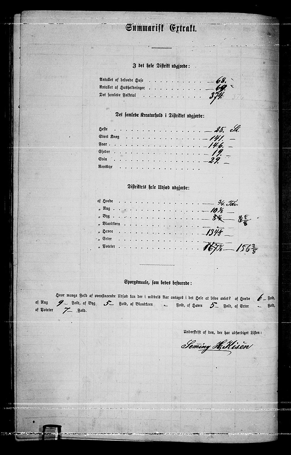 RA, 1865 census for Eidskog, 1865, p. 208